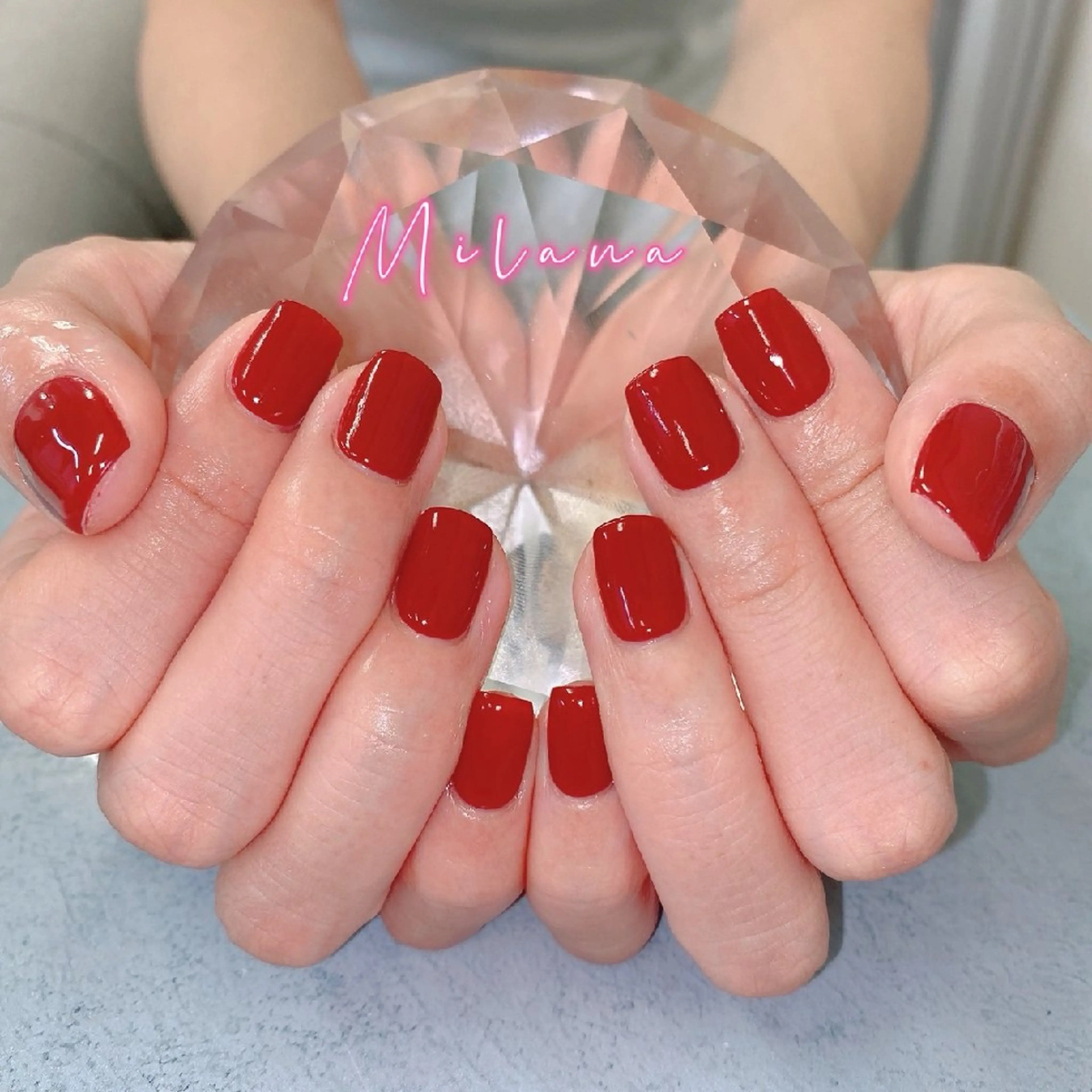 ネイル ワンカラーネイル ハンドネイル Milana 川瀬のネイルデザイン