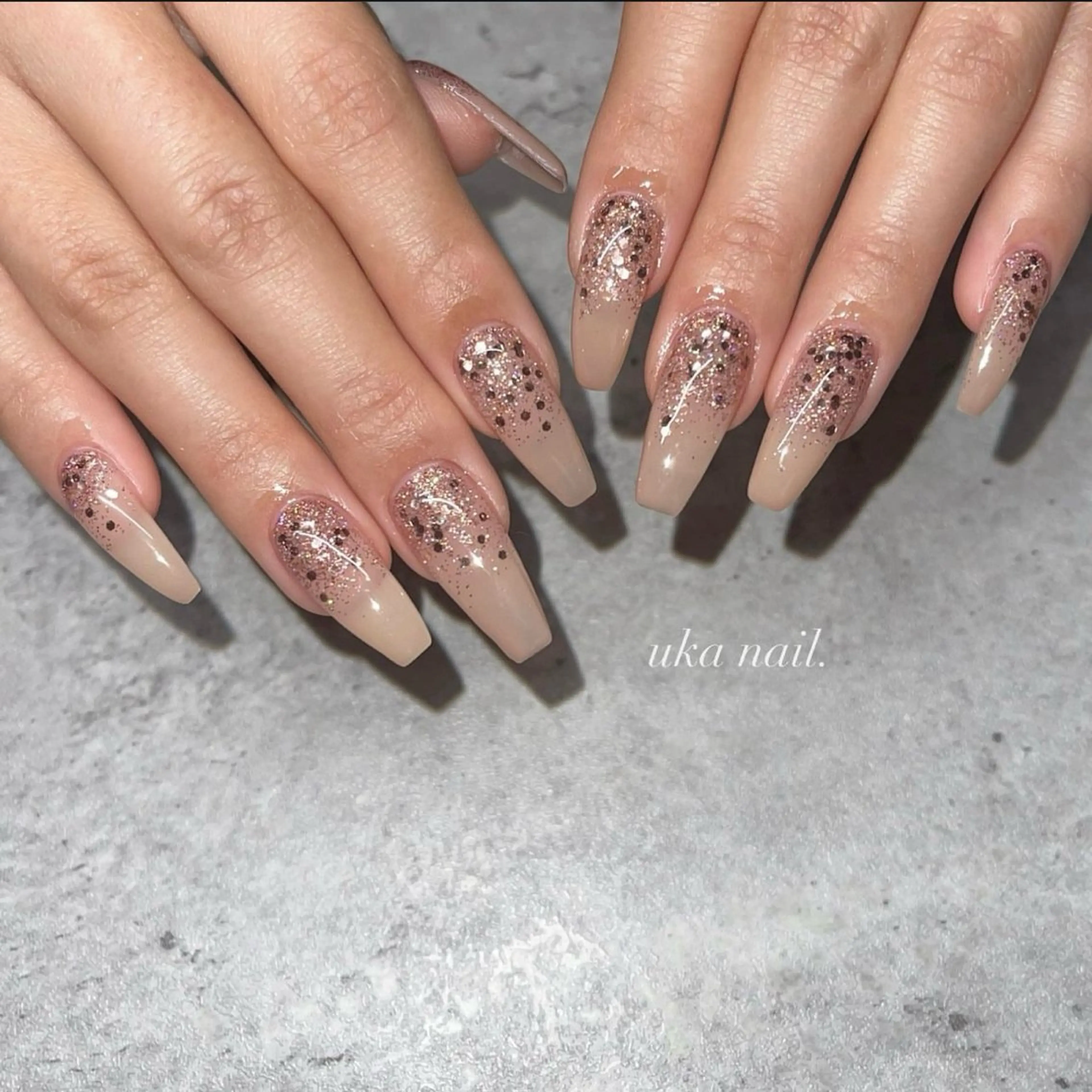 ネイル シンプルネイル ハンドネイル uka nailのネイルデザイン