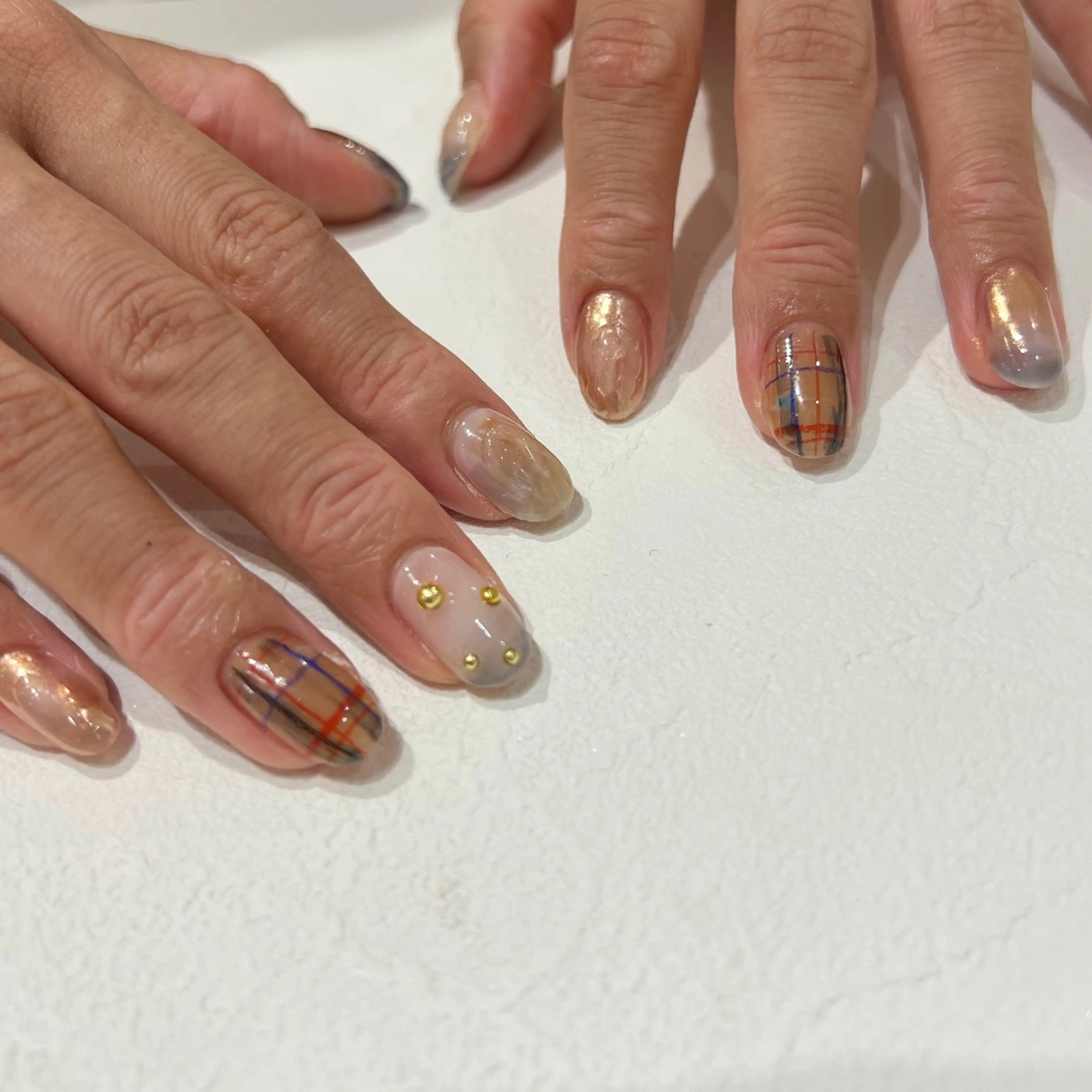 ネイル ニュアンスネイル 個性派ニュアンス nuts nail所属・【池袋】nuts nail　なつみのネイルデザイン