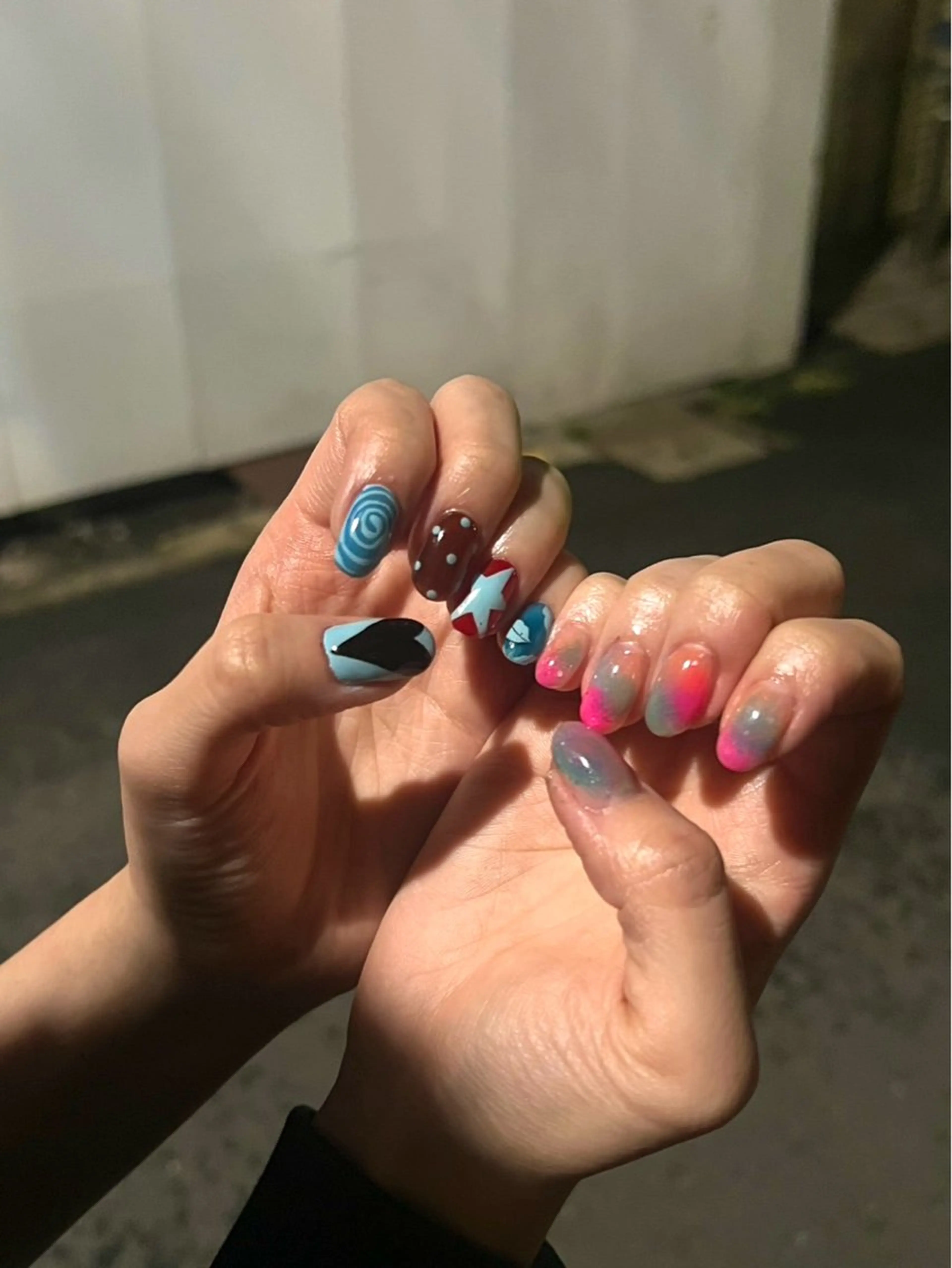 ネイル ハンドネイル フットネイル ゆびノさき茨木店 ニュアンス/アートのネイルデザイン