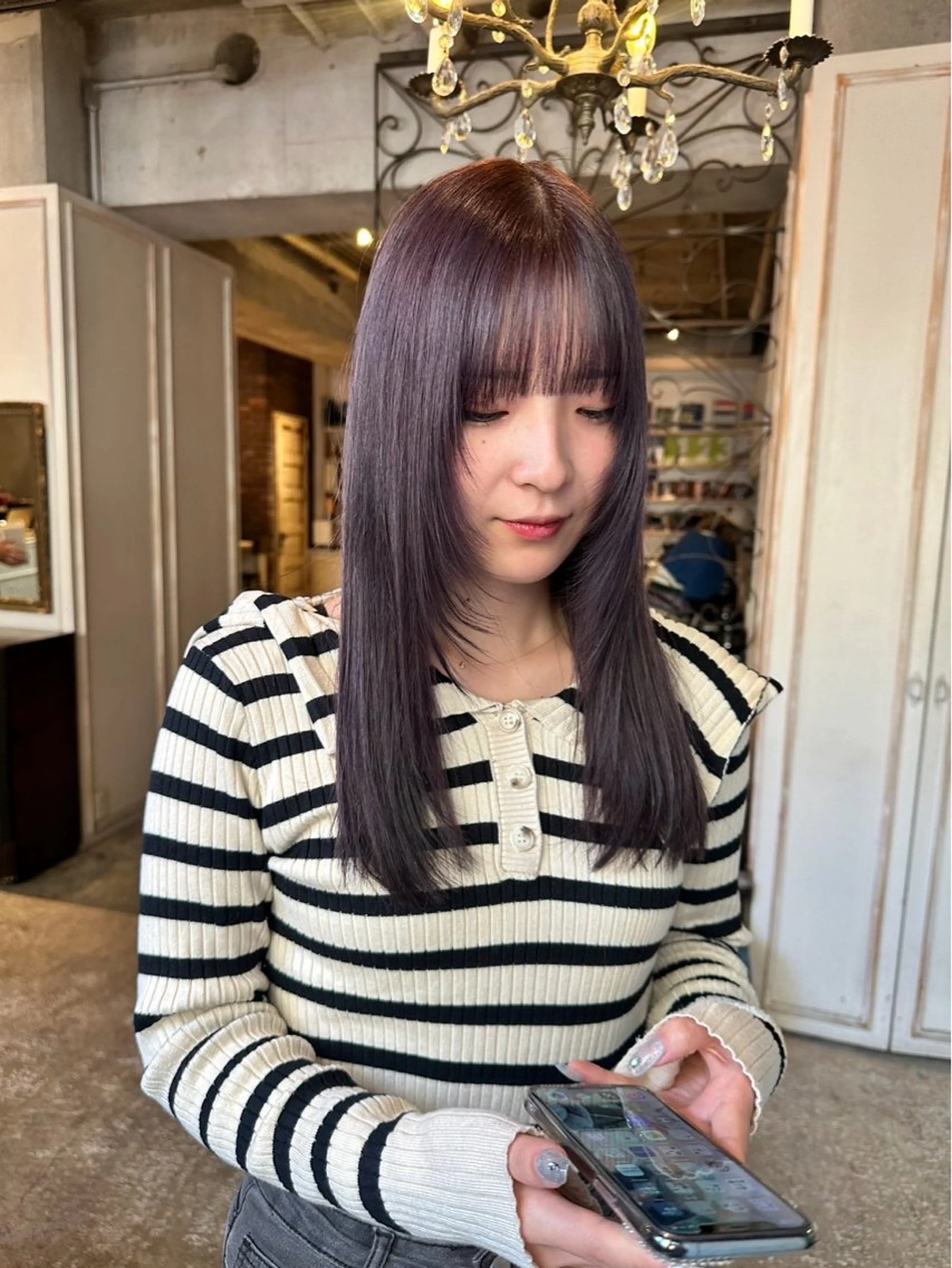 ロング カラー 🫧透明感カラー/ ベージュ竹村柾則のヘアスタイル