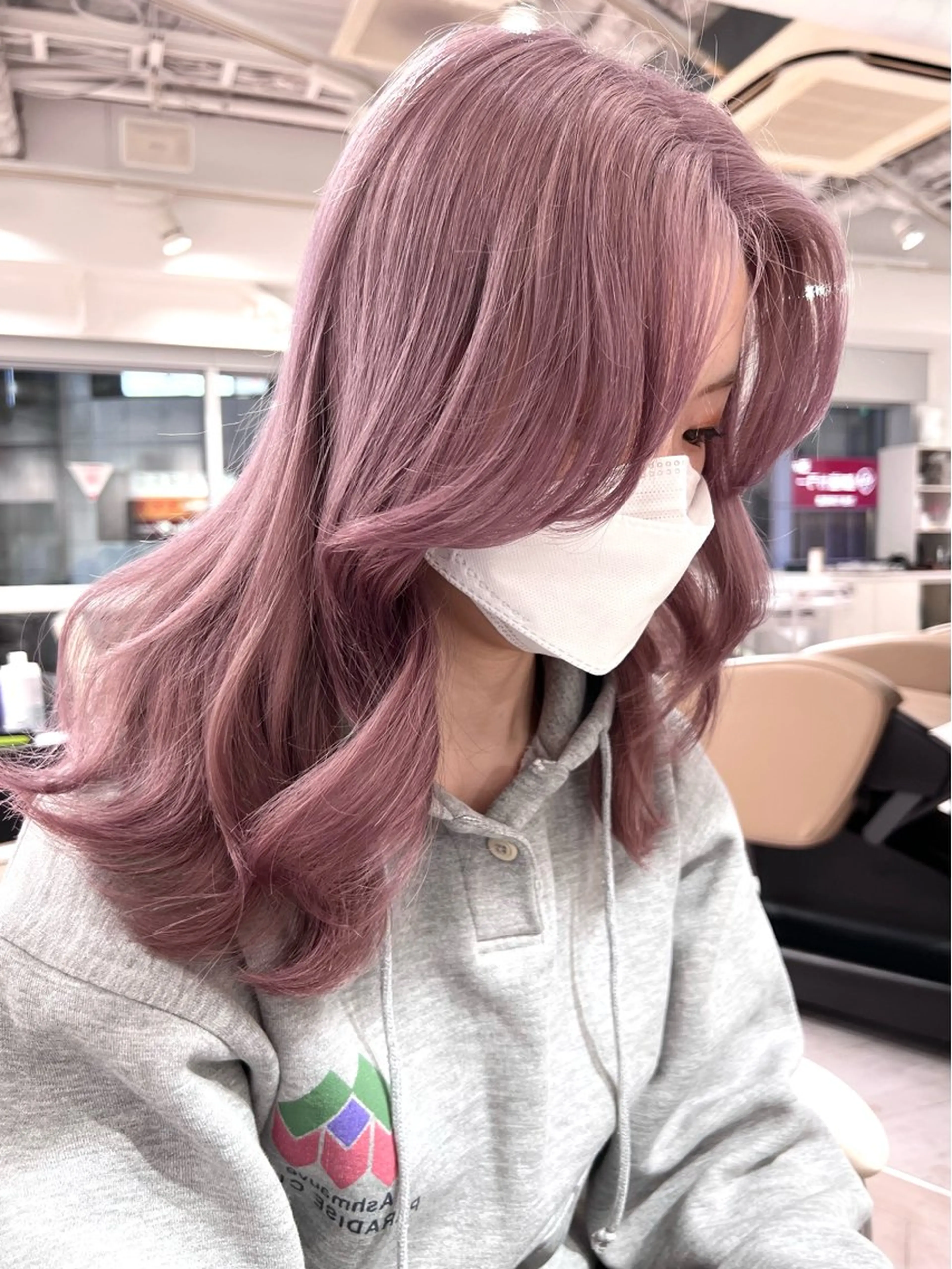 ロング カラー バレイヤージュ ベージュカラー ブリーチ ケアブリーチ ダブルカラー カット トリートメント 艶カラー/髪質改善/ 縮毛矯正/池袋/千葉のヘアスタイル