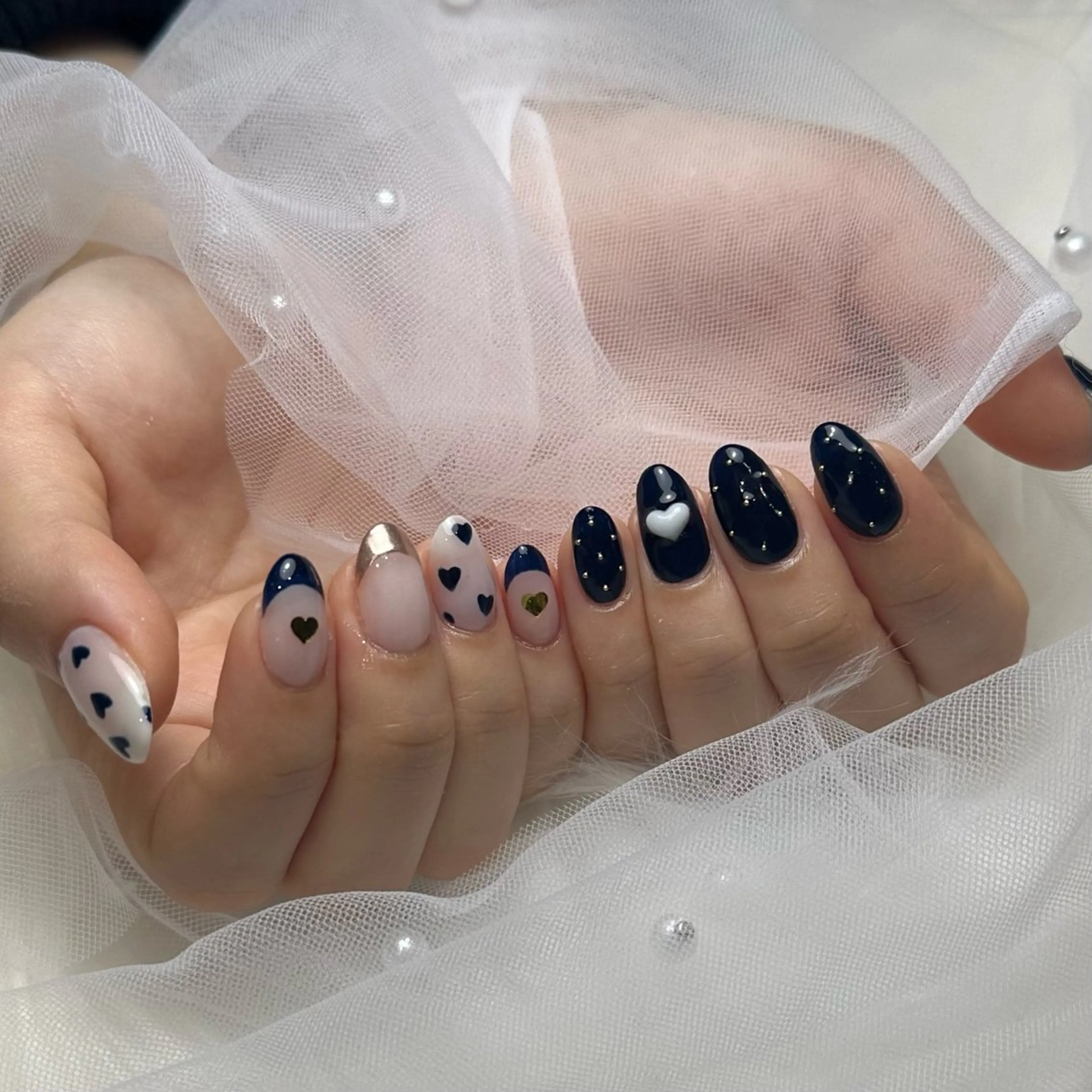 ネイル ハンドネイル She nail studio 原宿店所属・いいだえみ ୨୧ᵕ̤ᴗᵕ̤)のネイルデザイン