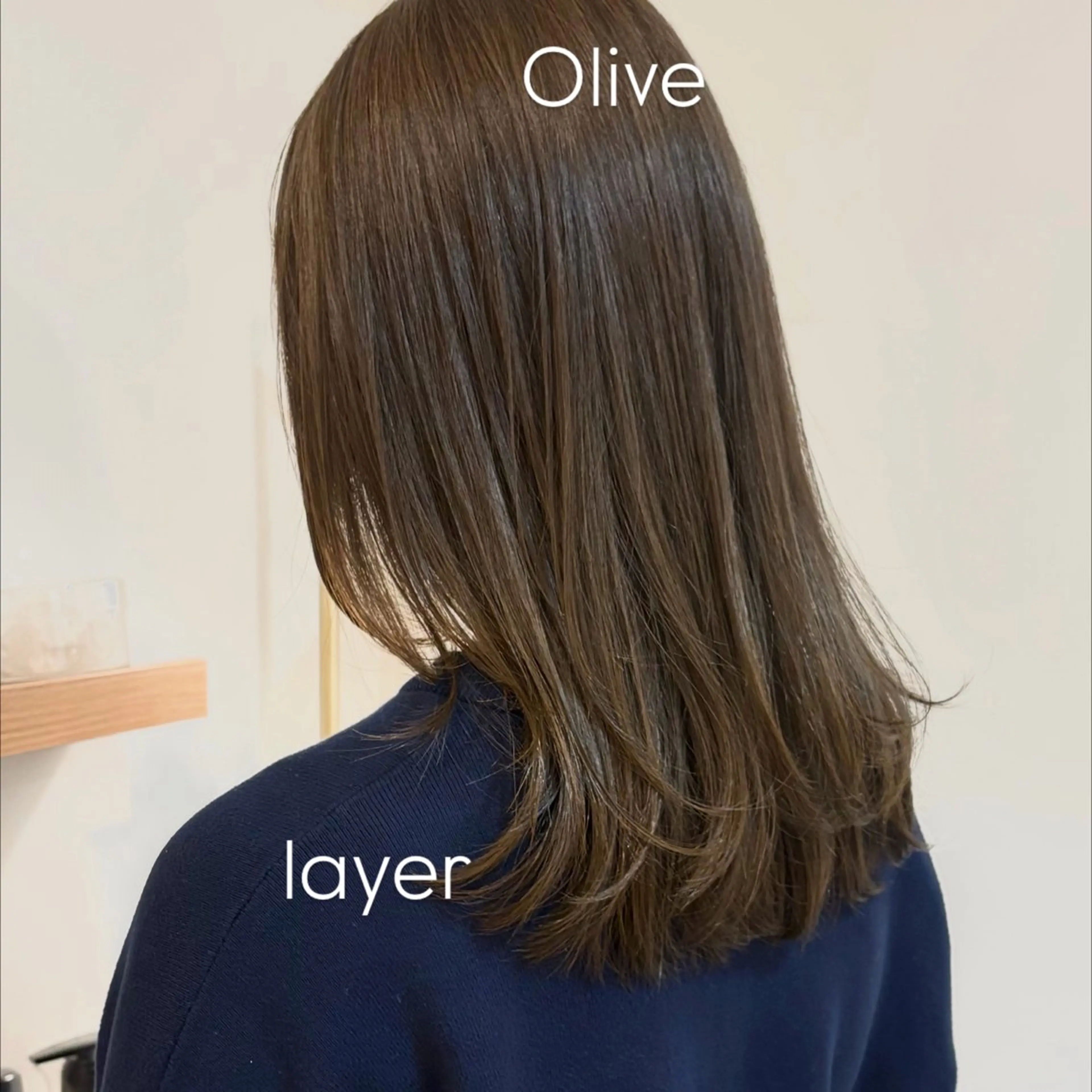 ミディアム カット ヘアカラー トリートメント 似合わせ/透明感 /レイヤー/りほ🤍のヘアスタイル