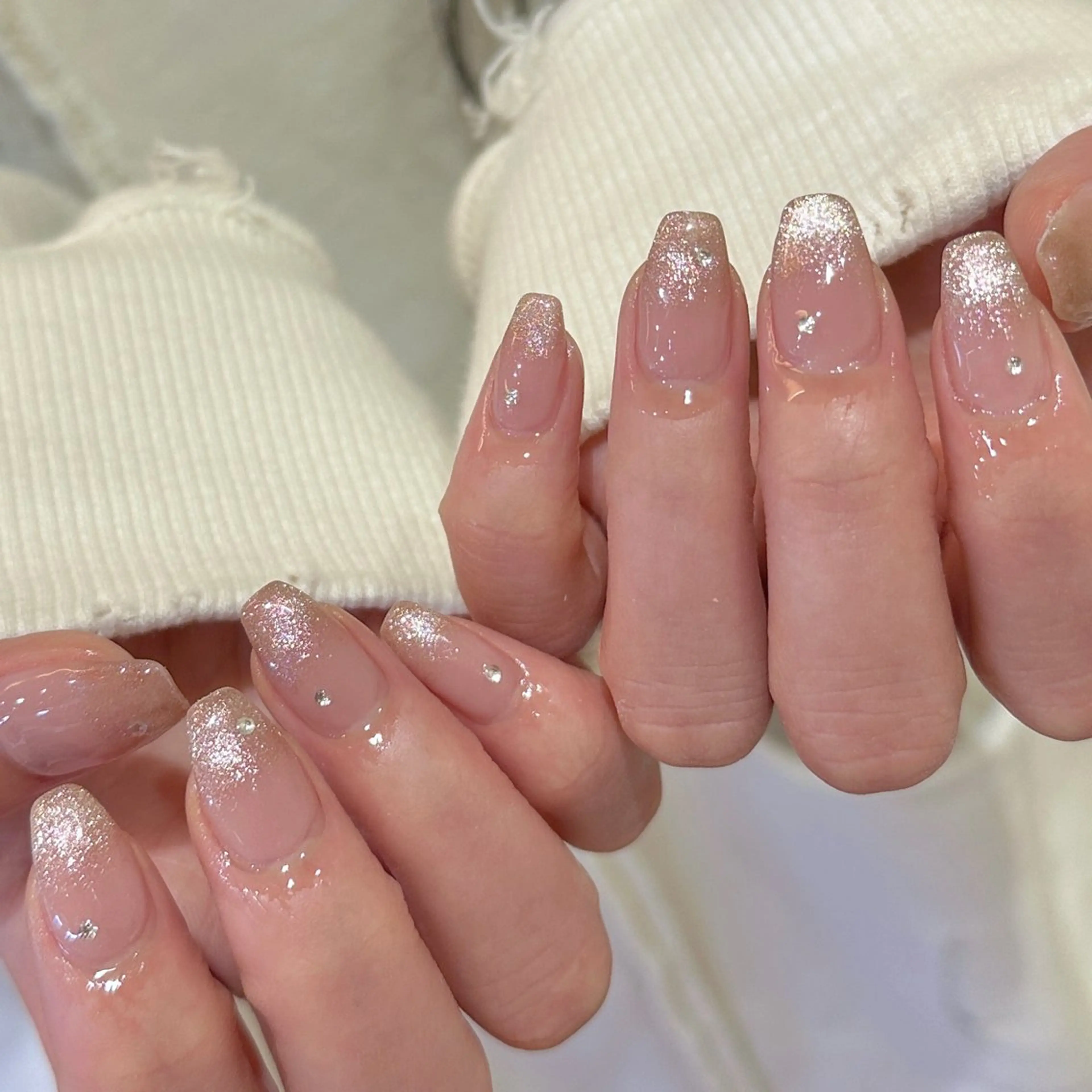 ネイル ハンドネイル 𝕄𝕚𝕪𝕦🤍 自由が丘⌇パラジェルのネイルデザイン