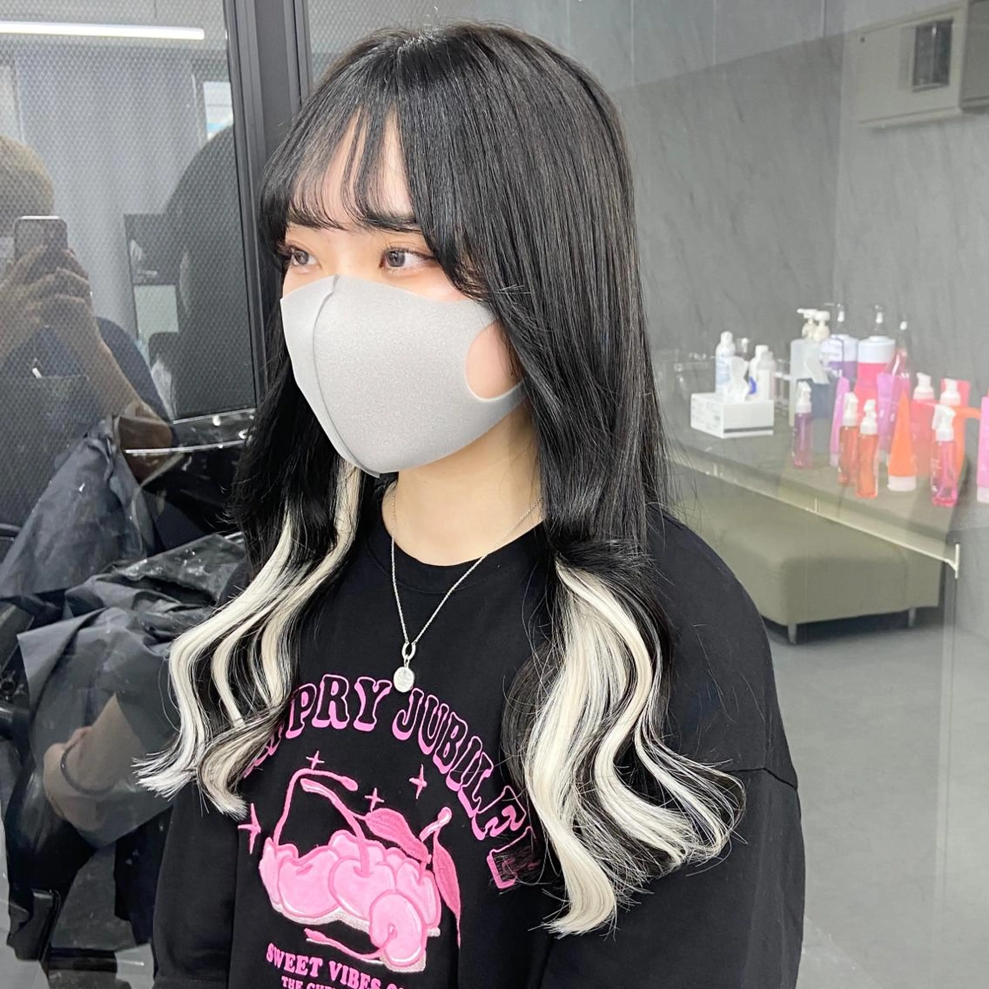 ロング カラー ハイトーンカラー ヘアカラー トリートメント エクステ ミルボンAujua認定サロン Ria  OSAKA 梅田所属・メンズ、エクステ特化 Ryuのヘアスタイル