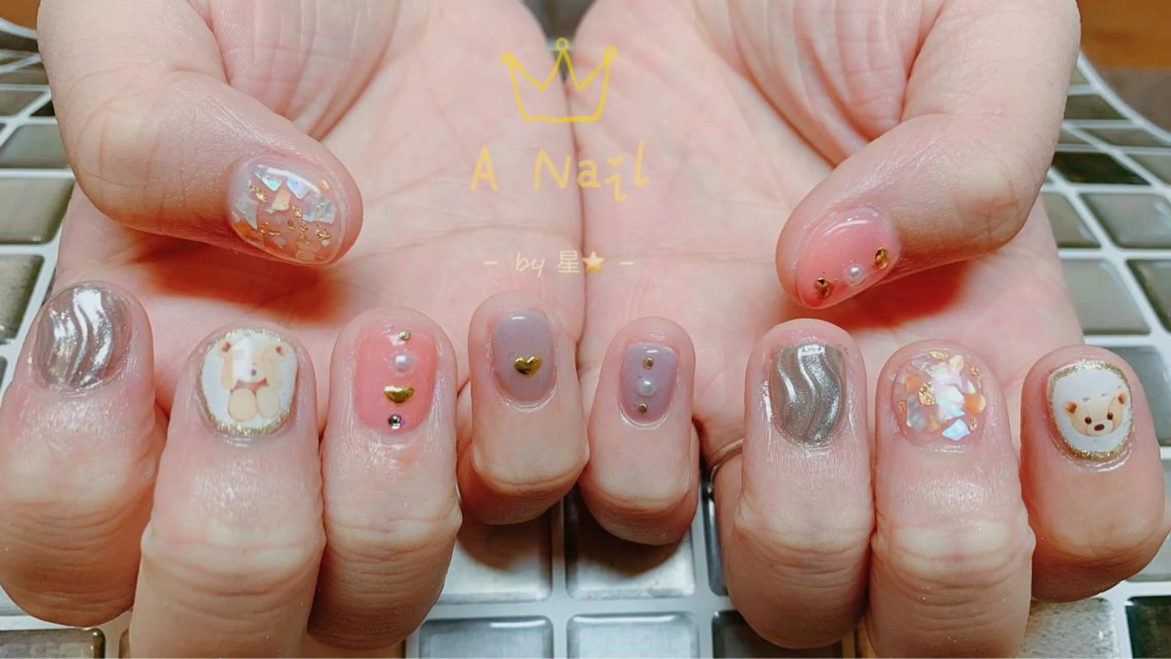 ネイル ハンドネイル AIRA  Eyelash&Nail所属・汐 xi.のネイルデザイン