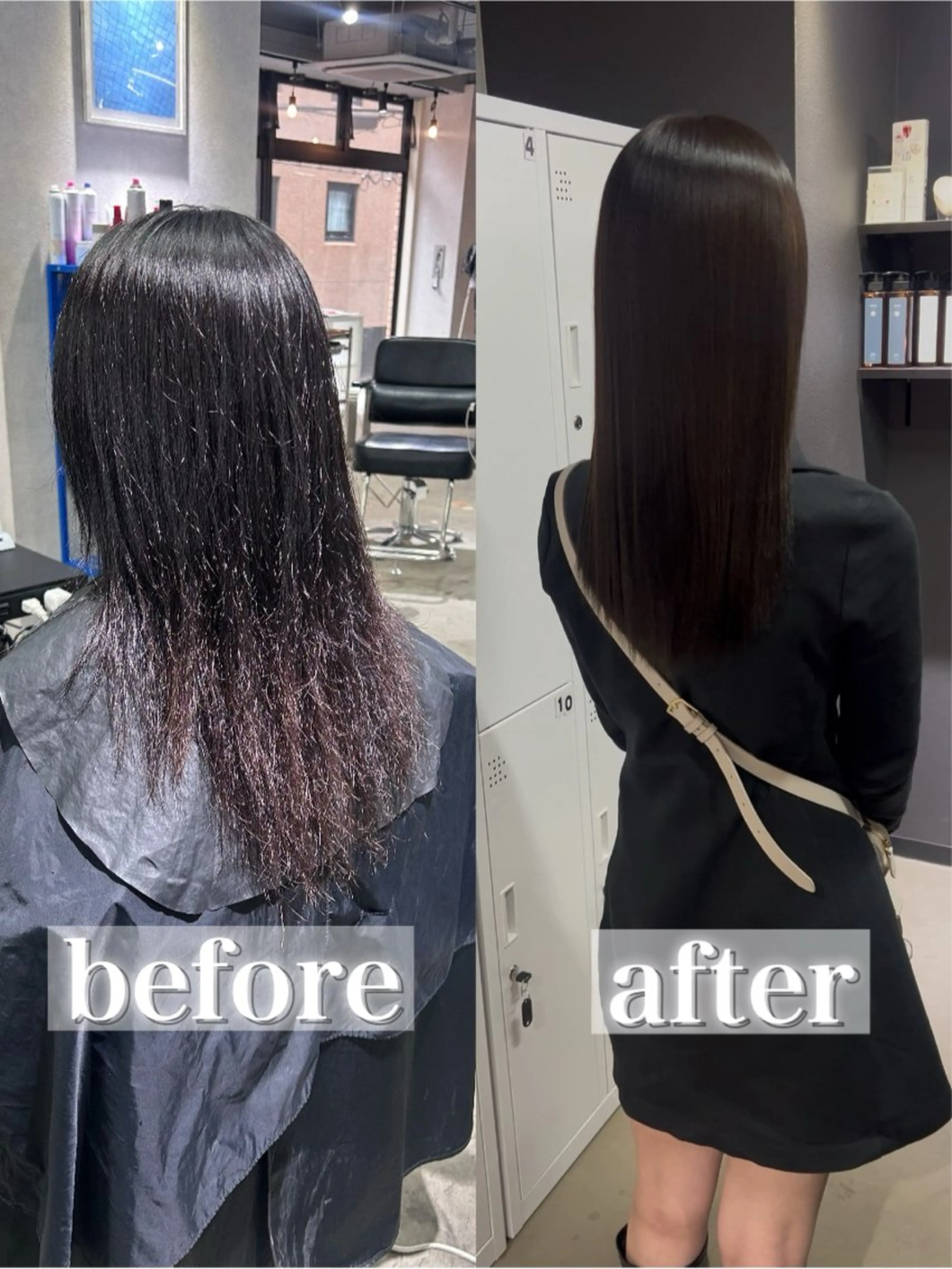 セミロング カラー 髪質改善 カット ヘアカラー 縮毛矯正 髪質改善大阪/ 酸性縮毛矯正/ゆうとのヘアスタイル