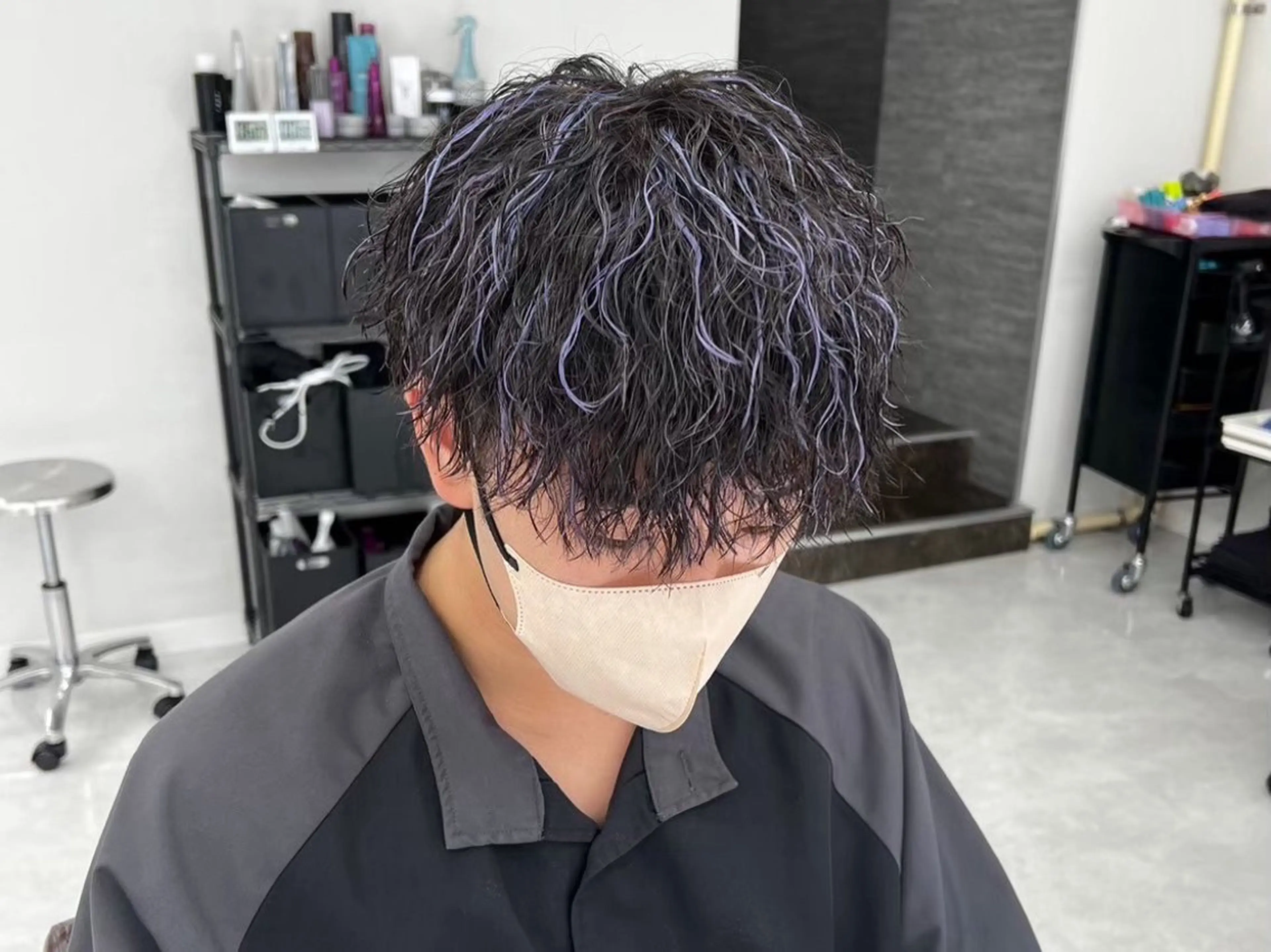 ショート パーマ メンズ カット パーマ ヘアセット 垢抜けメンズパーマ/ DAICHIのヘアスタイル