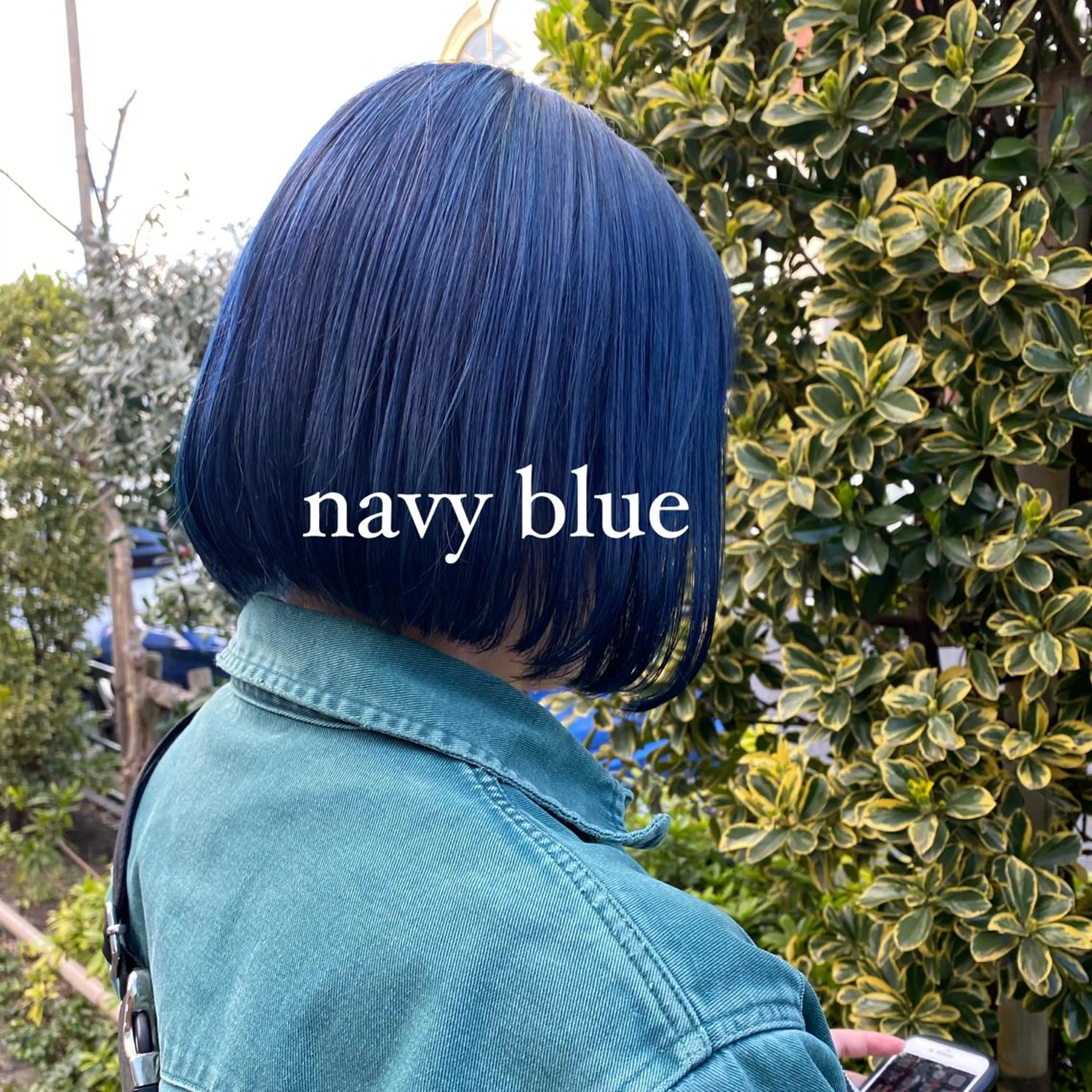 ミディアム カラー ブルーカラー ネイビーカラー ヘアカラー トリートメント ヘアセット 絶対カワイイ保証💕 カワノ　チヒロのヘアスタイル