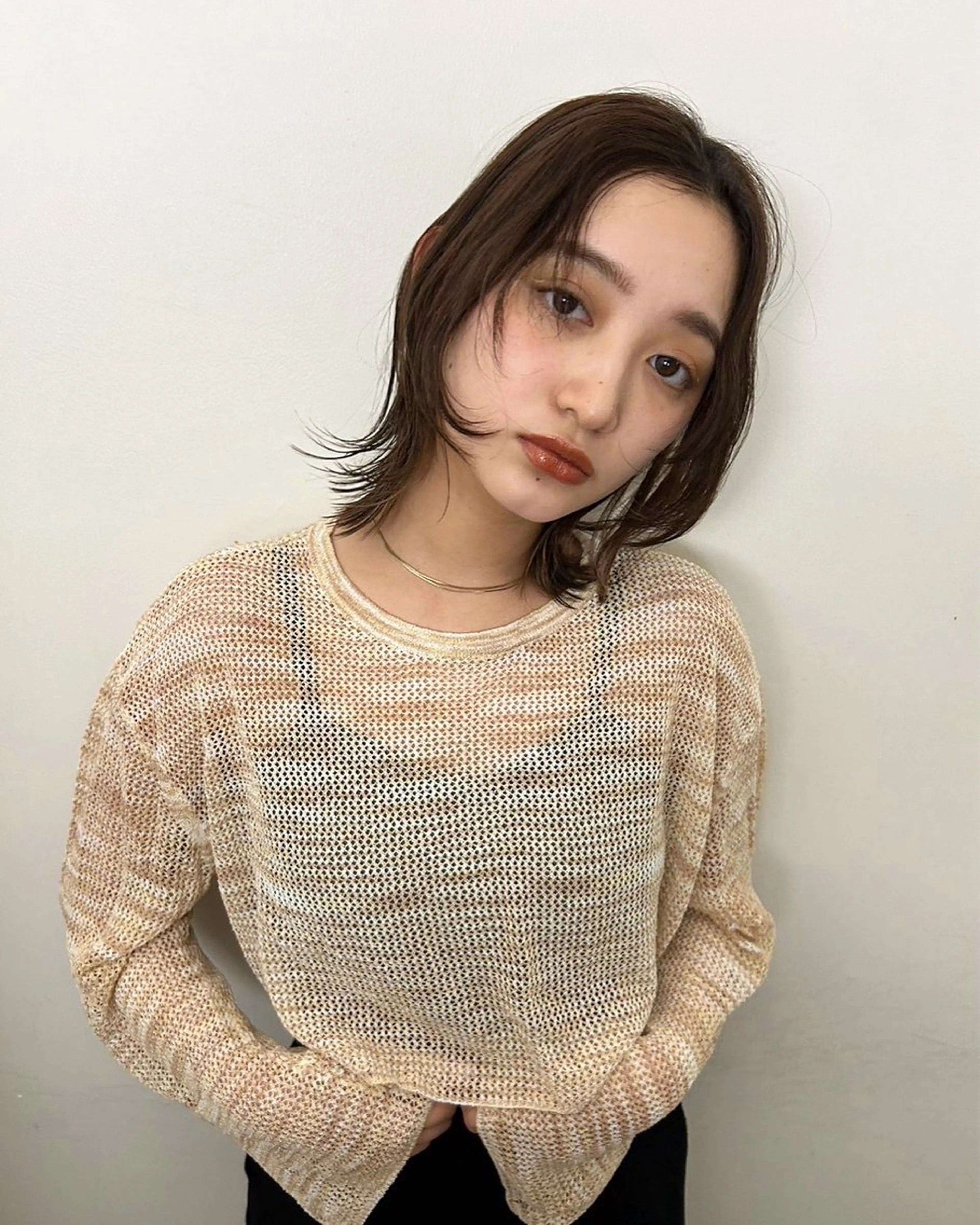 ミディアム カット トリートメント Sana 🦢のヘアスタイル