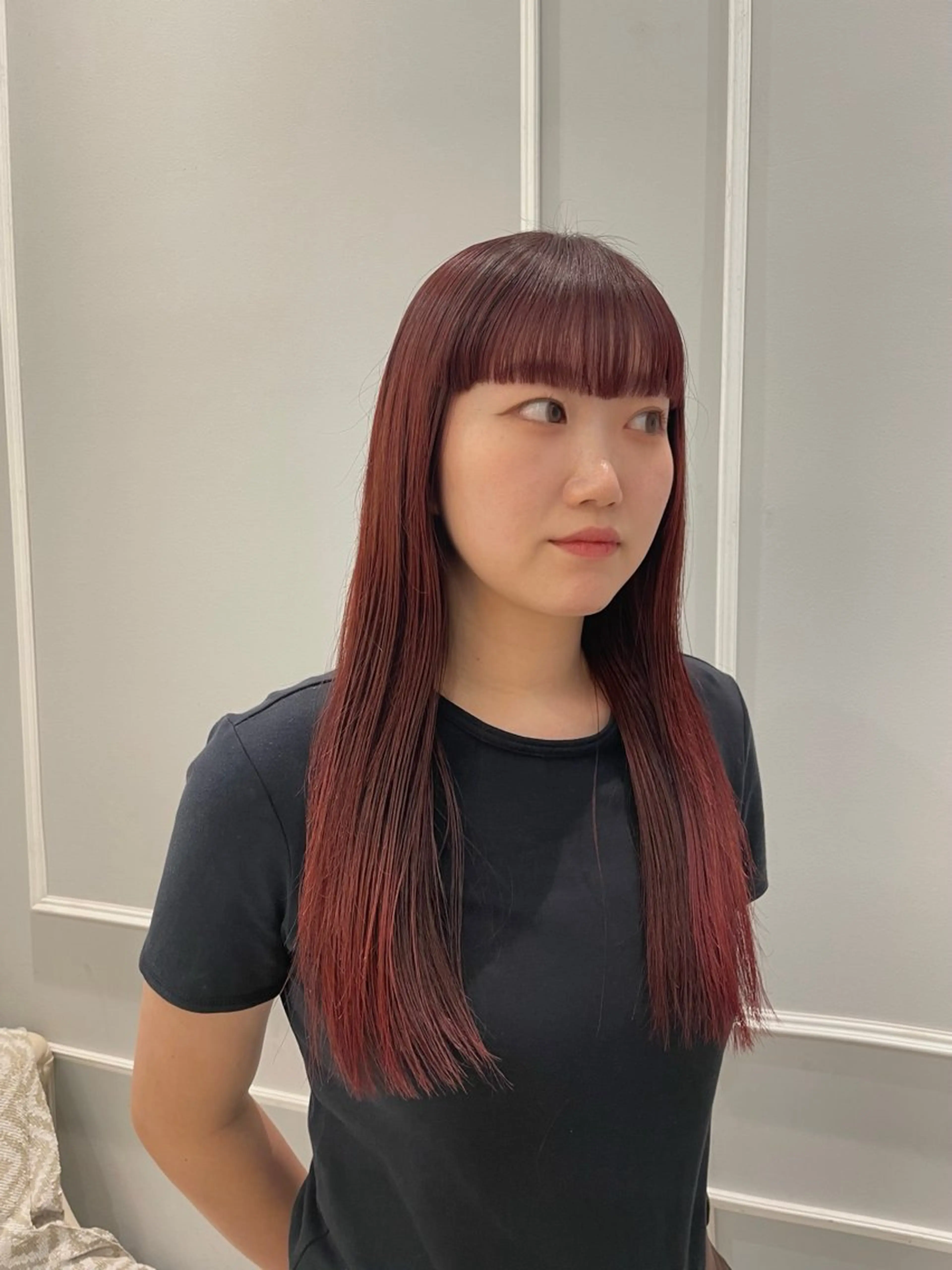 ロング カット ヘアカラー トリートメント 🩶赤み消しカラー 🐈‍⬛荻野美思🐾のヘアスタイル