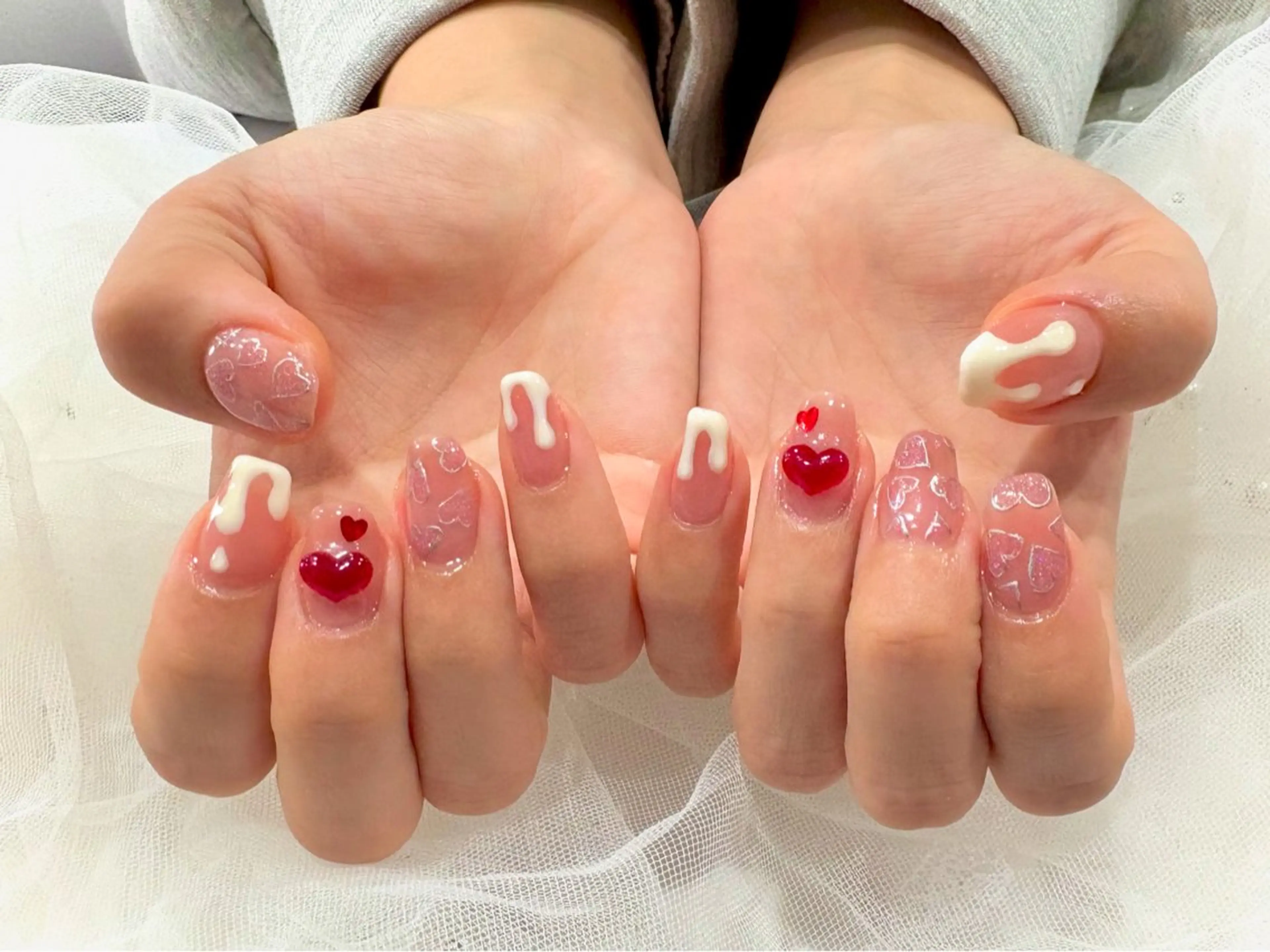ネイル ピンク ハンドネイル Nail salon Cielel⟡Ayaのネイルデザイン