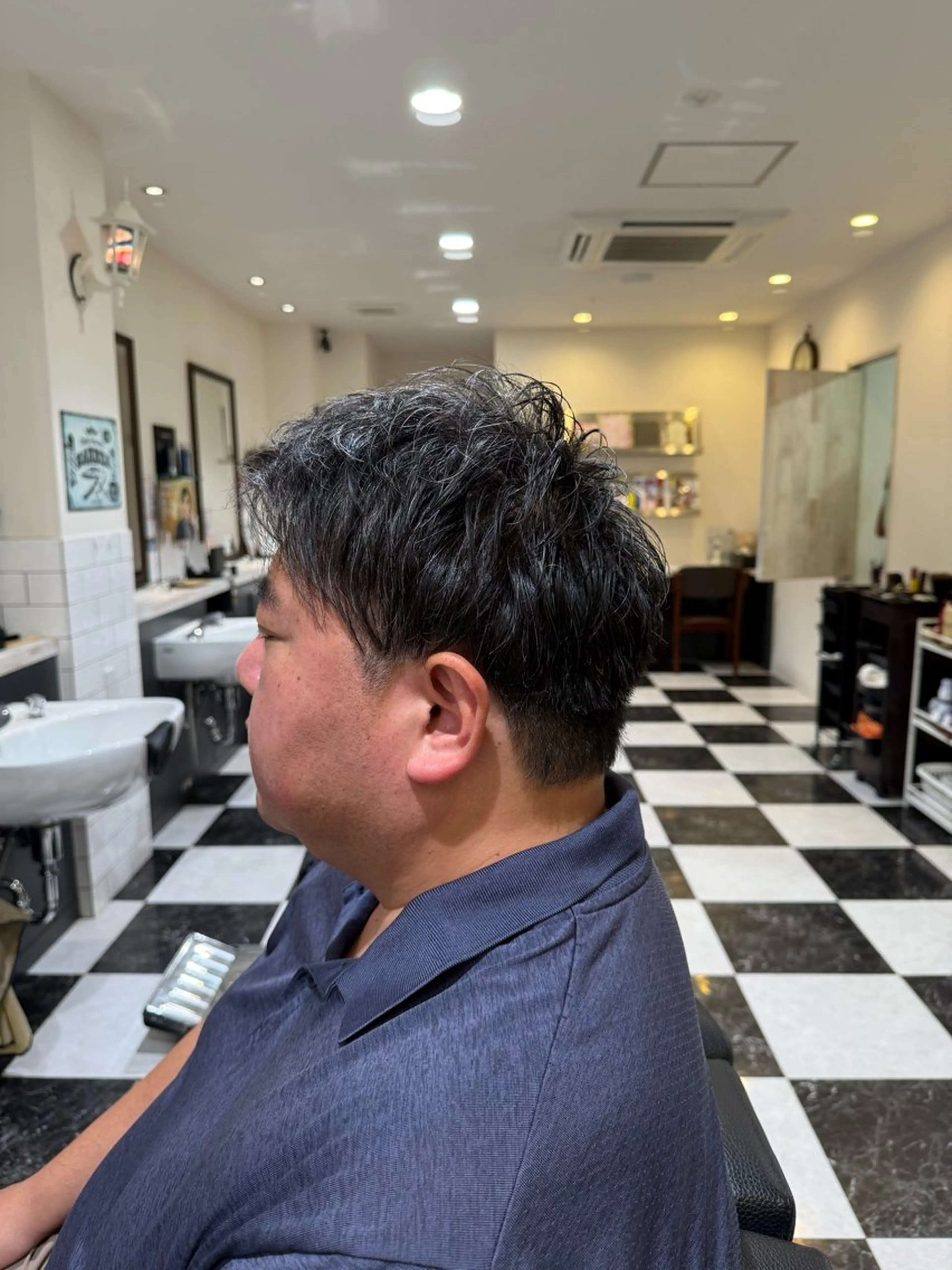 ショート メンズ 似合わせカットパーマ 長峯丈士のヘアスタイル