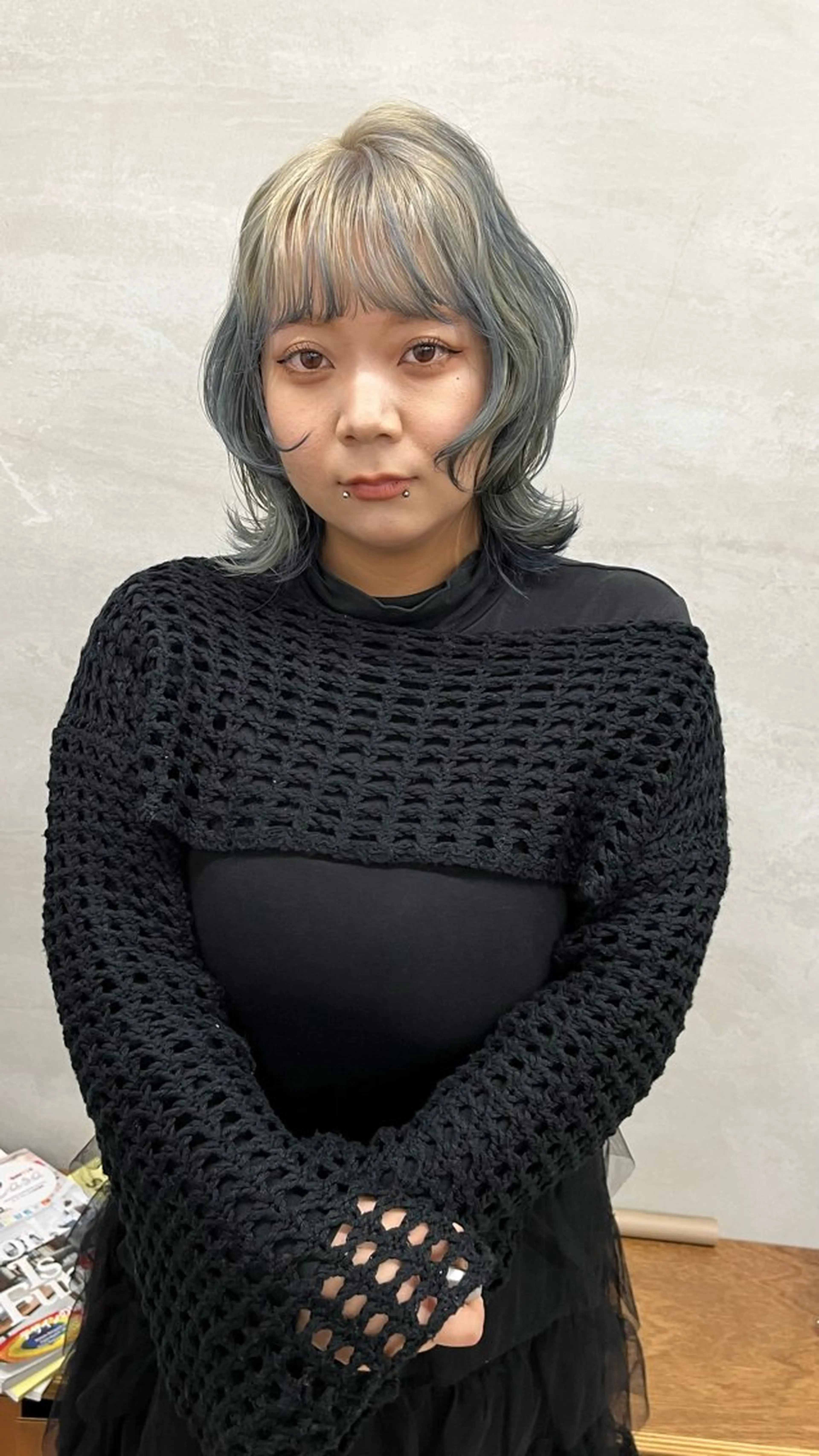 ミディアム カット ヘアカラー トリートメント nalu.所属・前山 七海のヘアスタイル