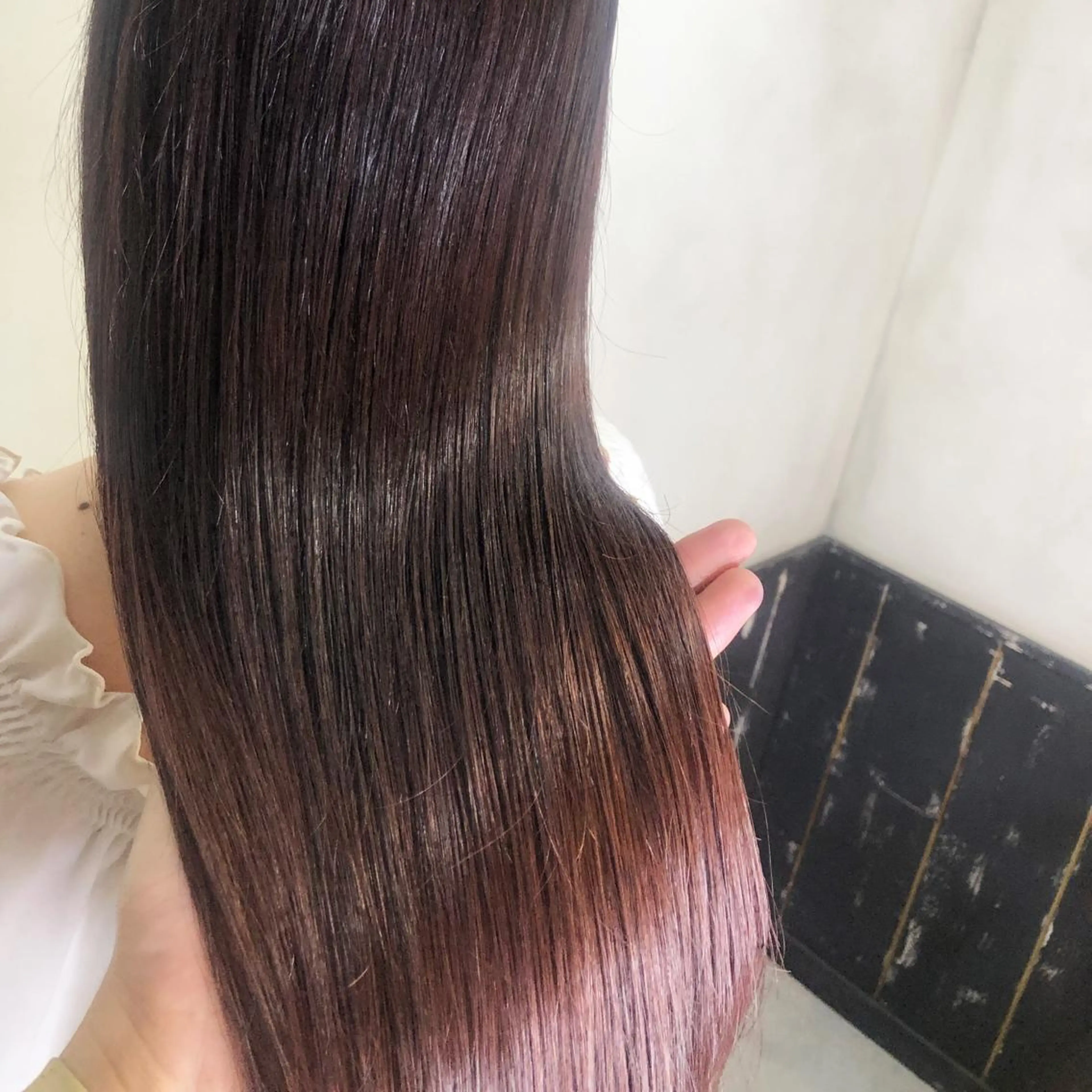 ロング カラー イルミナカラー 髪質改善 カット ヘアカラー 縮毛矯正 トリートメント AUBE HAIRazul吉祥寺所属・髪質改善✨幹細胞✨ ウルツヤ🌈清水　祥のヘアスタイル