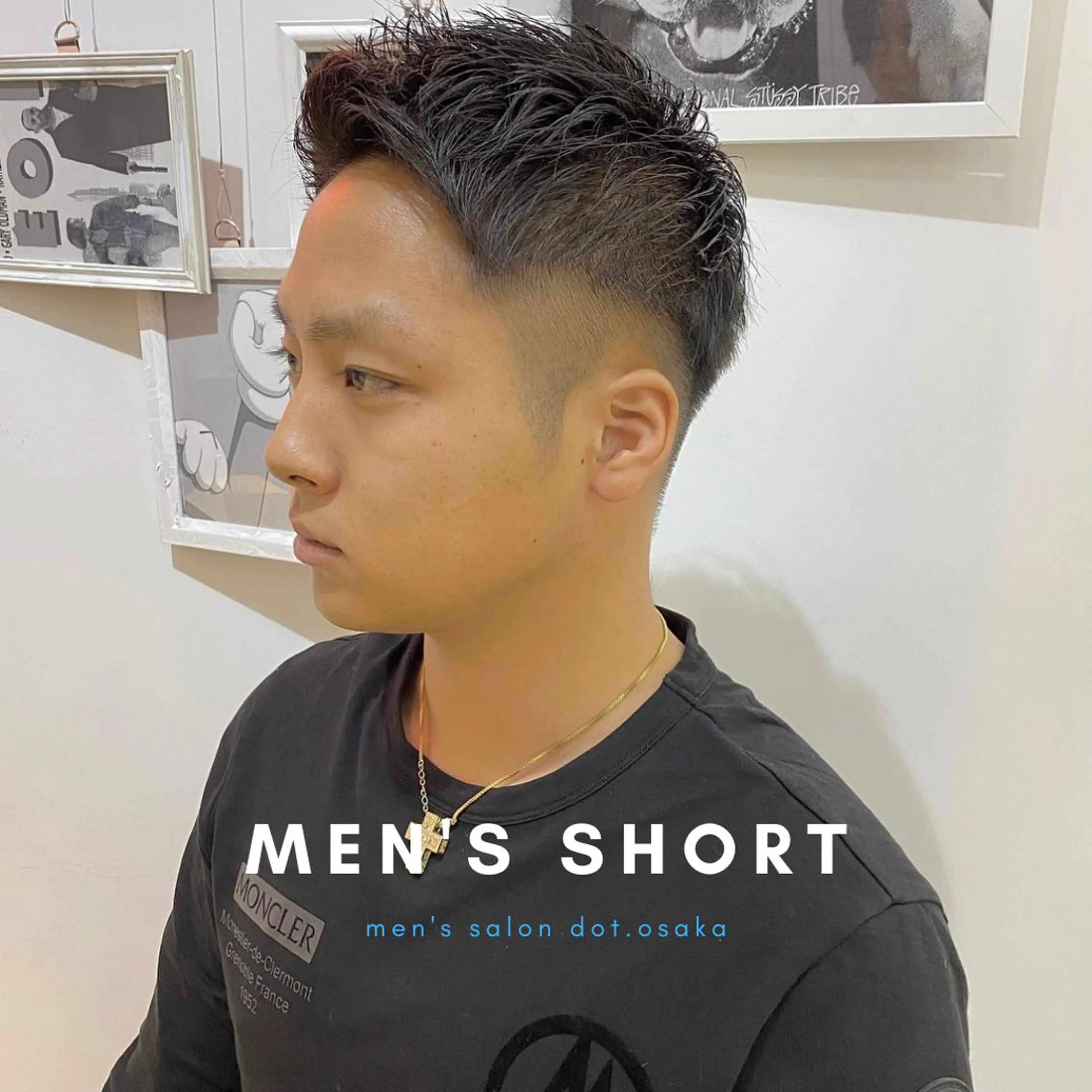 ショート メンズ カット ヘアカラー CLUTCH天王寺 西藤遥河のヘアスタイル
