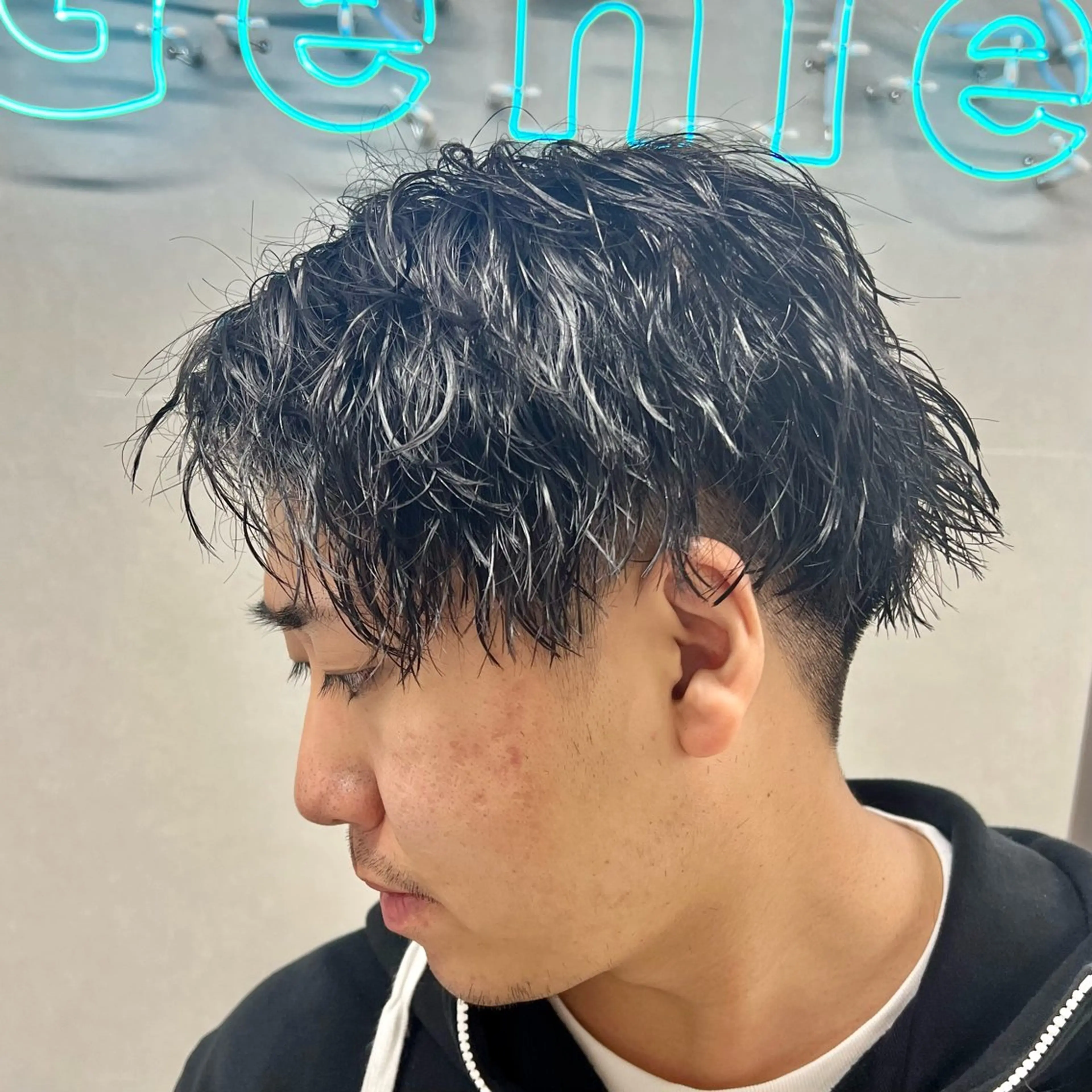 ショート パーマ メンズ カット パーマ メンズカット/波巻き TAKUMAのヘアスタイル
