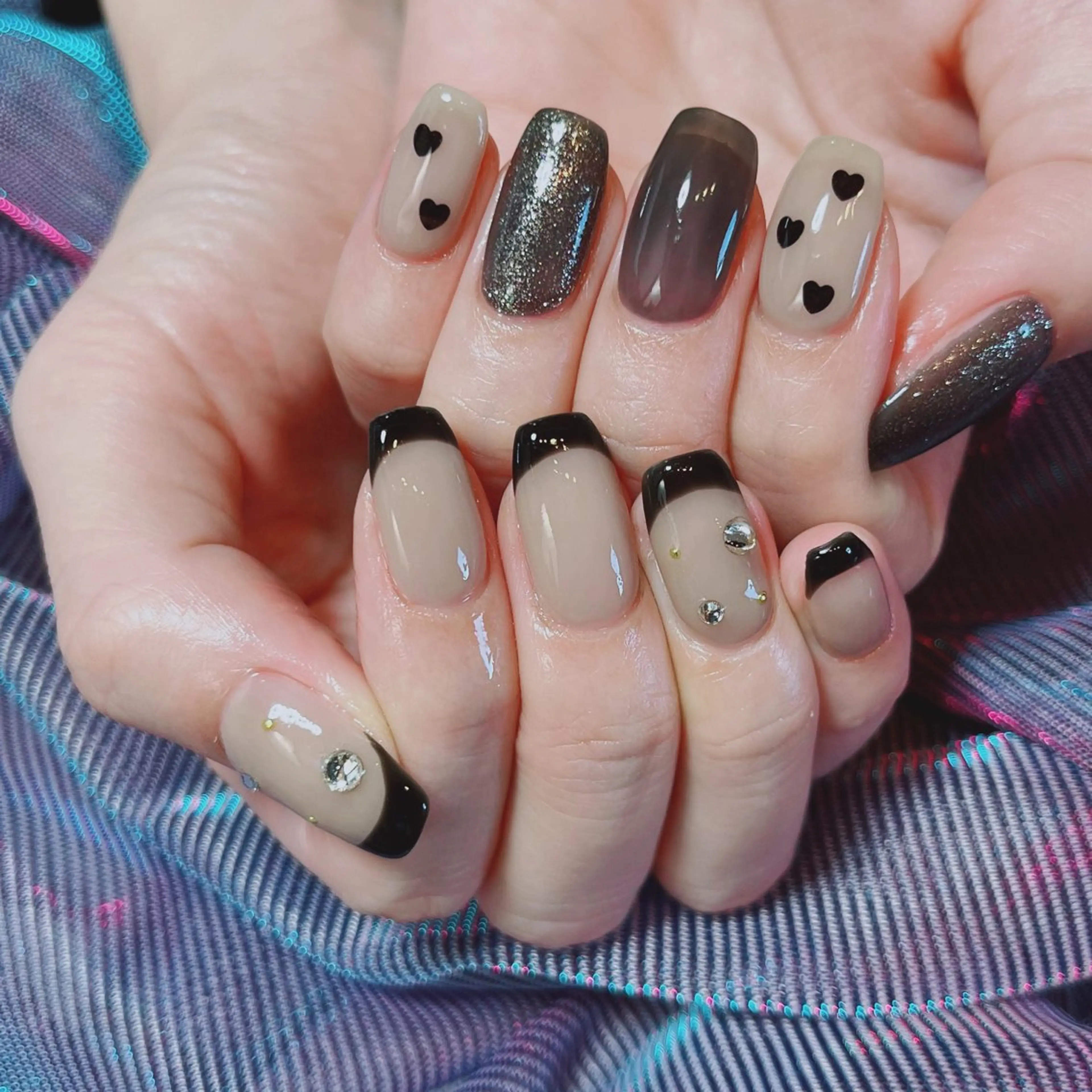 ネイル フレンチネイル ハート ruirui.naildesign所属・RUI ☆のネイルデザイン