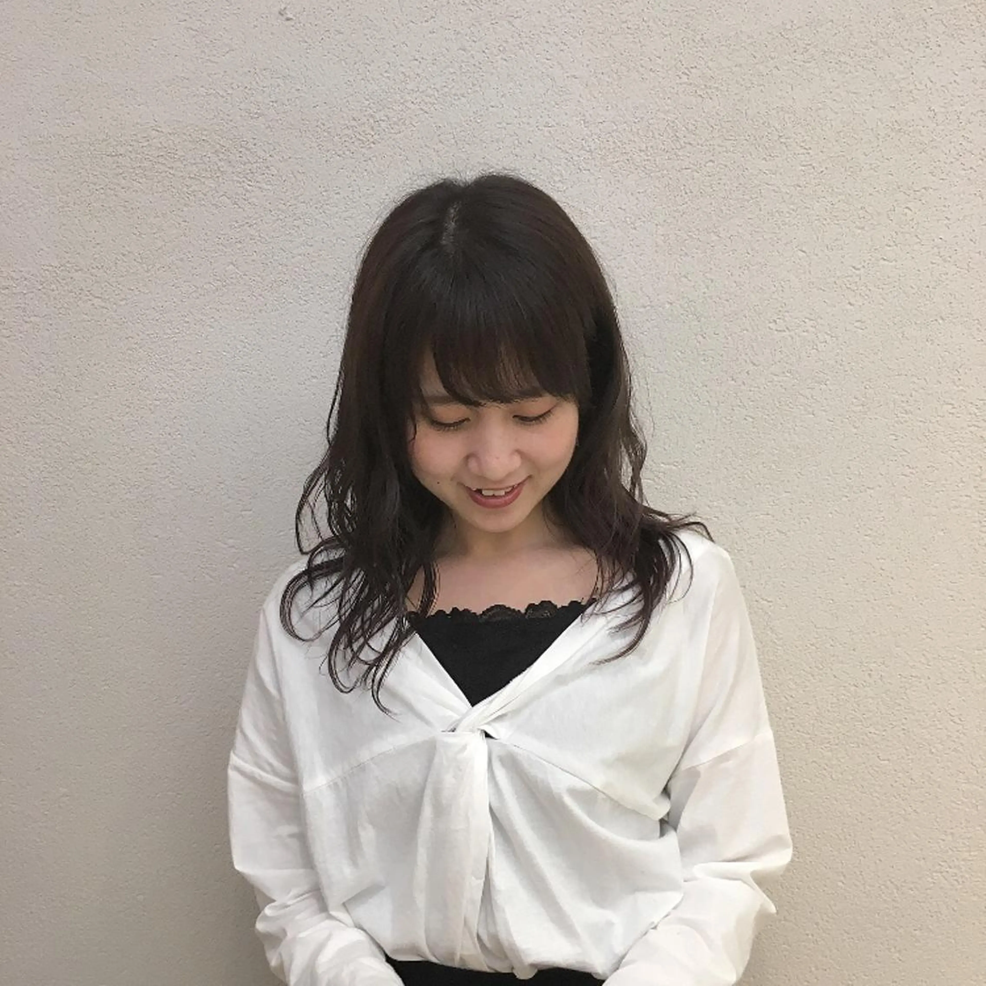 セミロング カラー ブラウンカラー H梅田 / 811 堀本菜奈のヘアスタイル