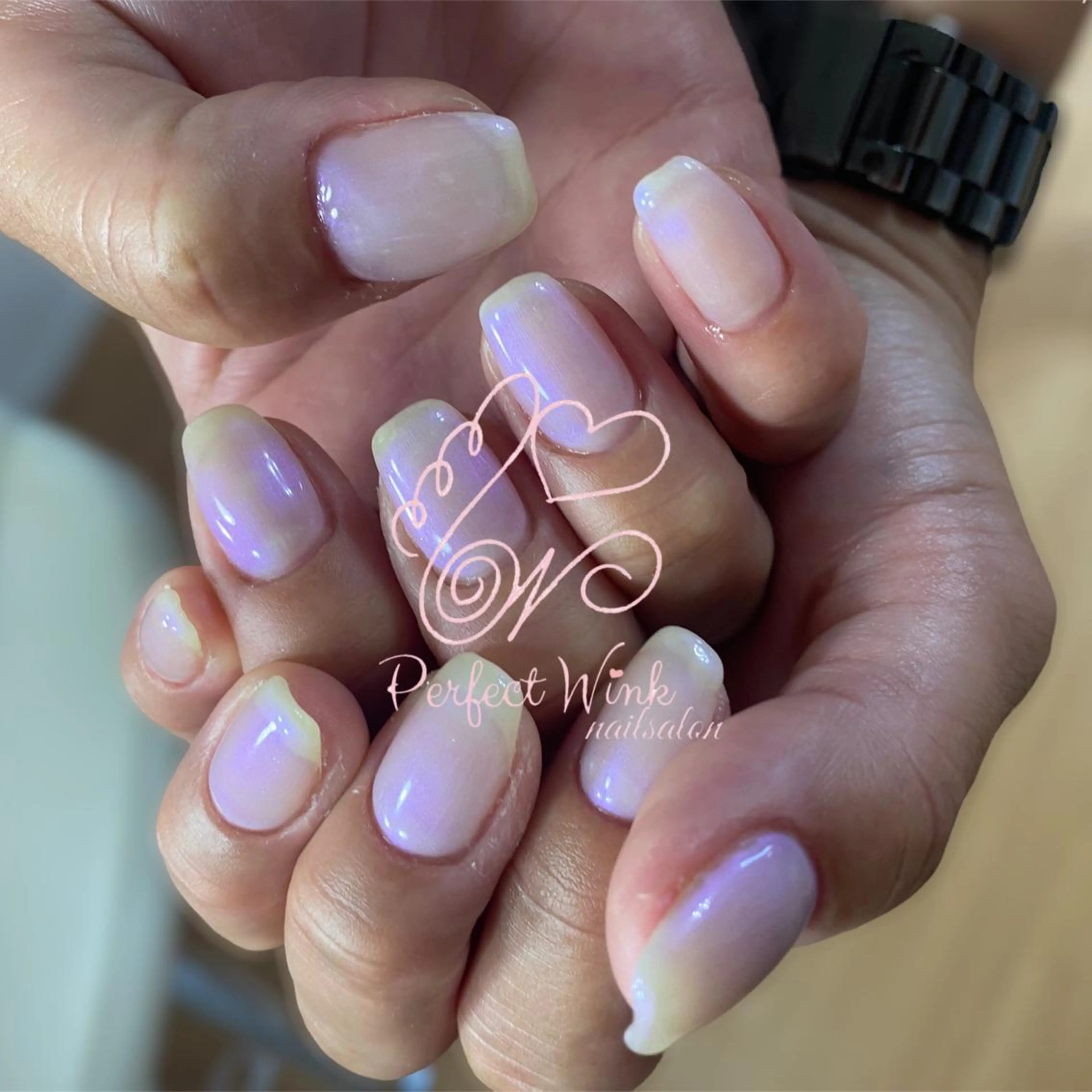 ネイル フットネイル フレンチネイル ジェルネイル グラデーション キラキラネイル ハンドネイル 💅Perfect Wink RUI🌈のネイルデザイン