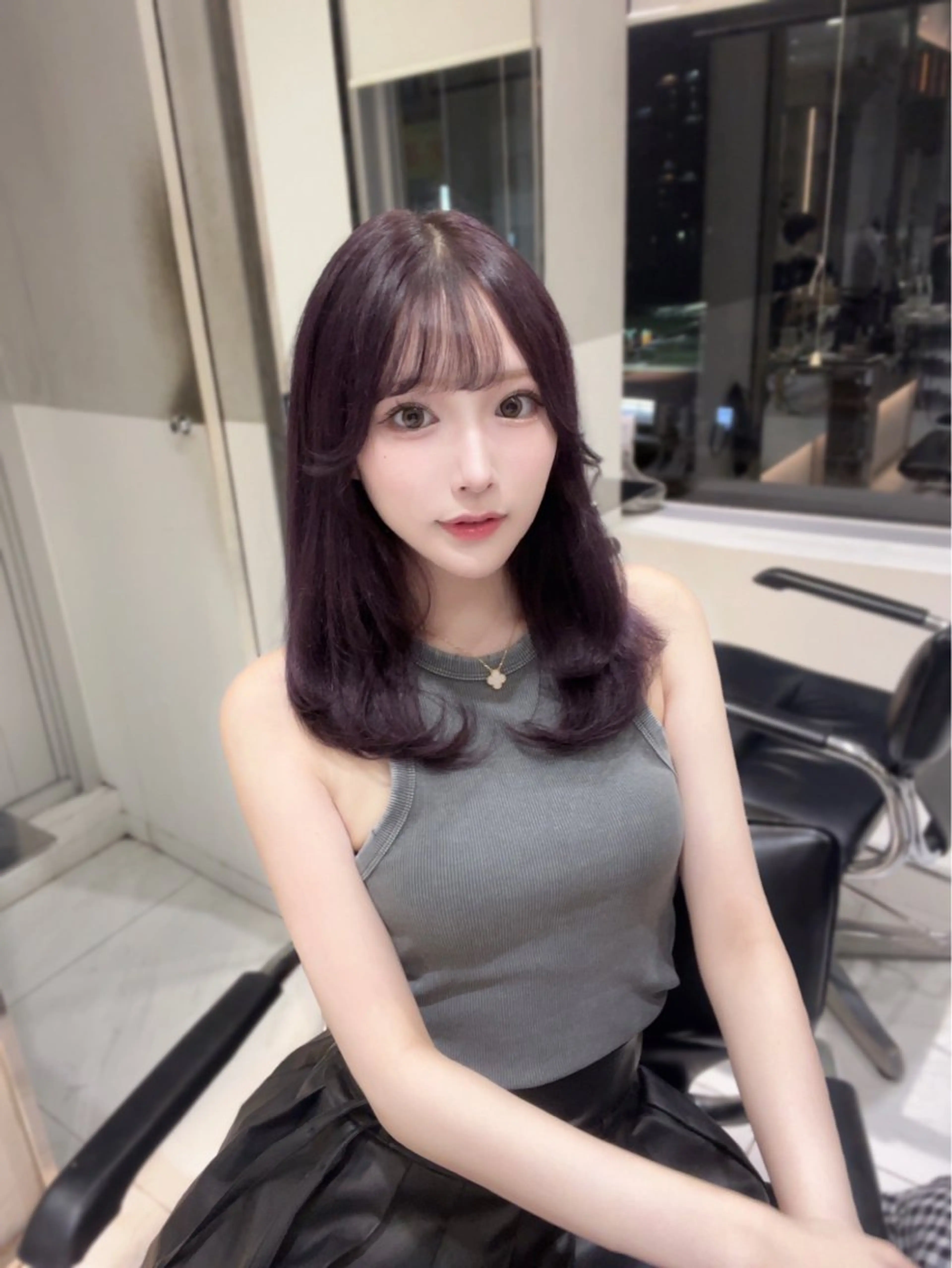 セミロング メンズ/艶カラー Rino🎀のヘアスタイル