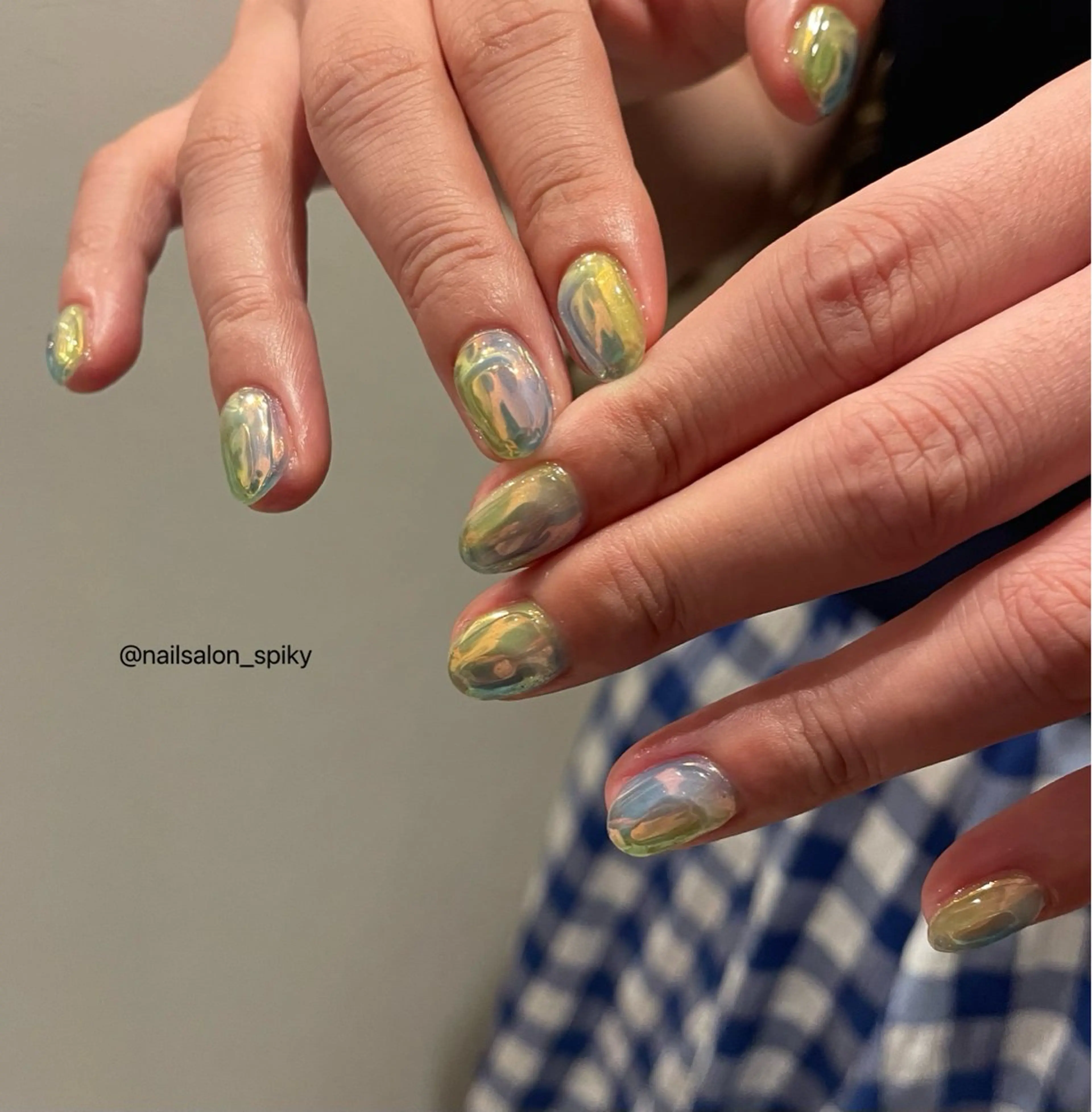 ネイル ハンドネイル Spiky とうげ ふうかのネイルデザイン