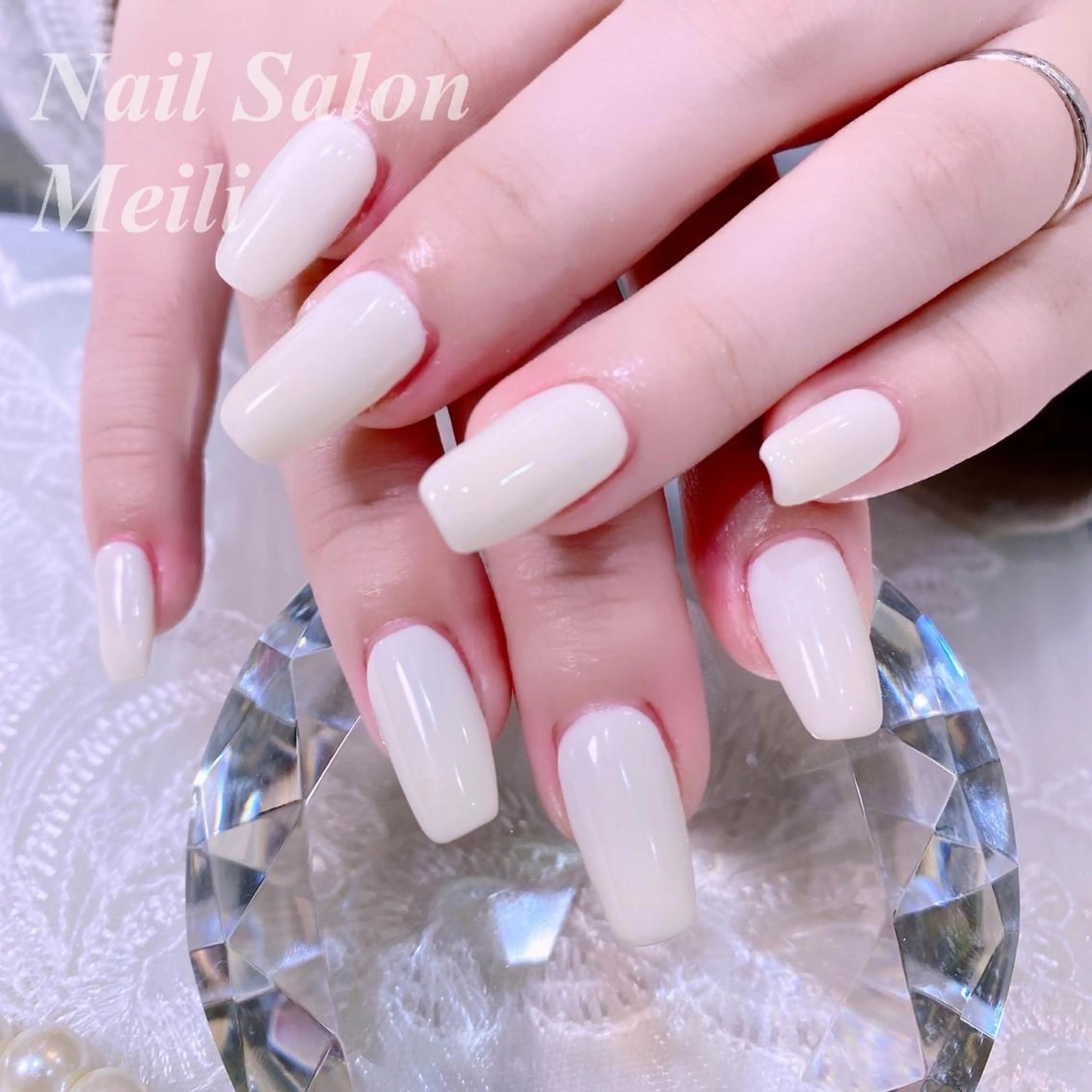 ネイル ワンカラーネイル 春ネイル NAILSALON MEILIのネイルデザイン