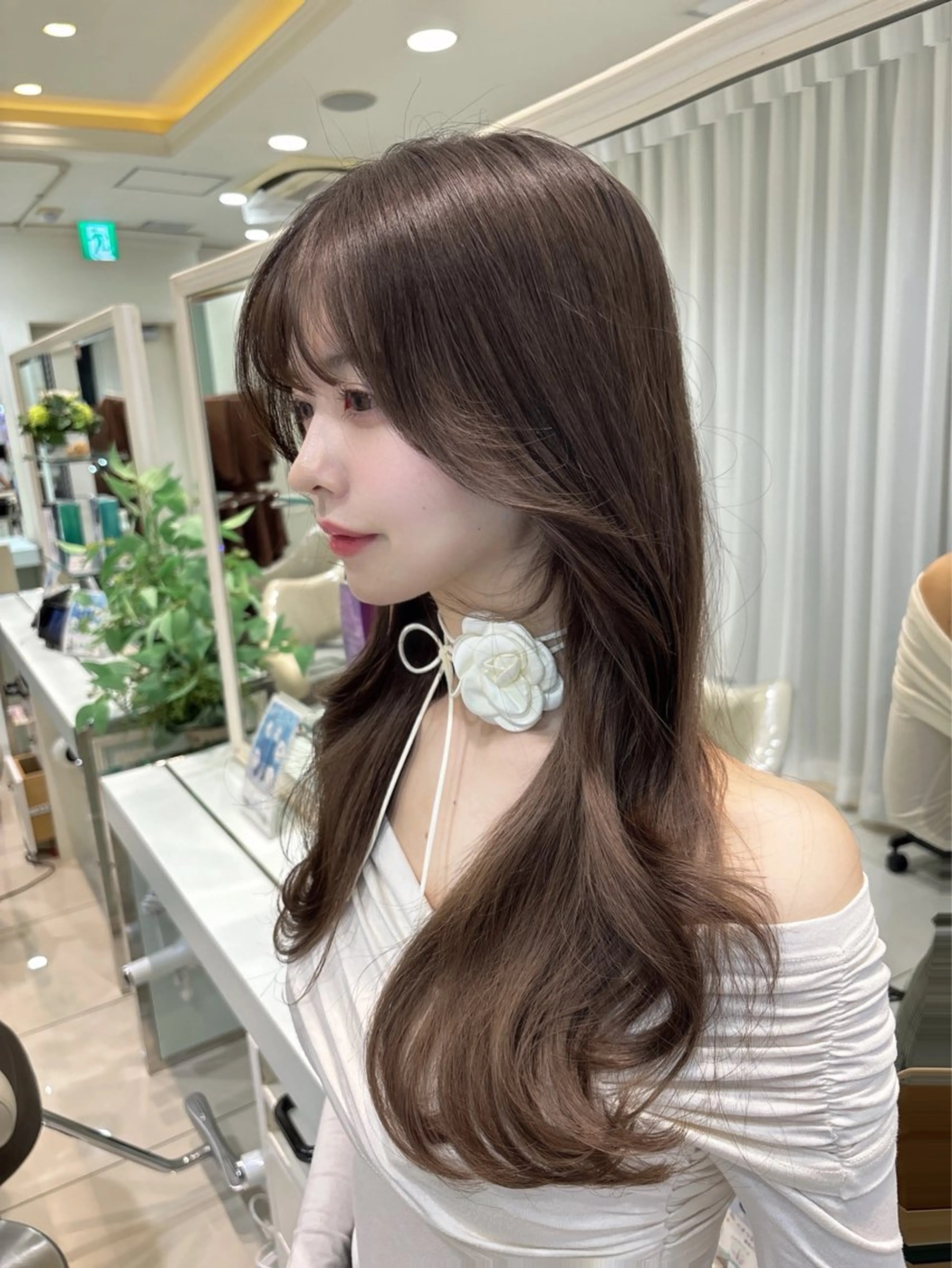 ロング カット ヘアカラー トリートメント 💗ブリーチなし 透け感💗徳井はやとのヘアスタイル