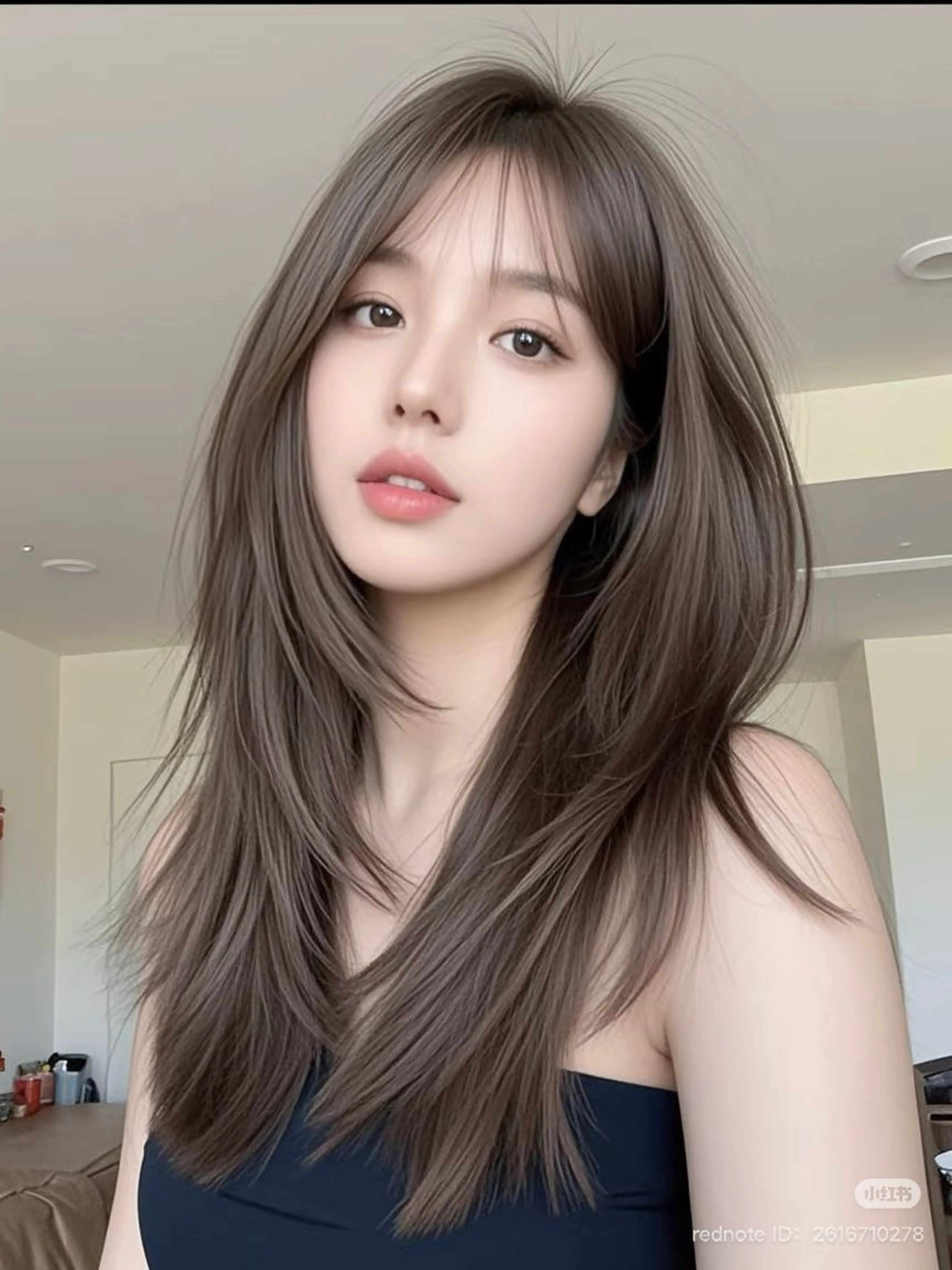 ロング パーマ 韓国風ヘア レイヤーカット ARMONY表参道所属・りょう さんのヘアスタイル