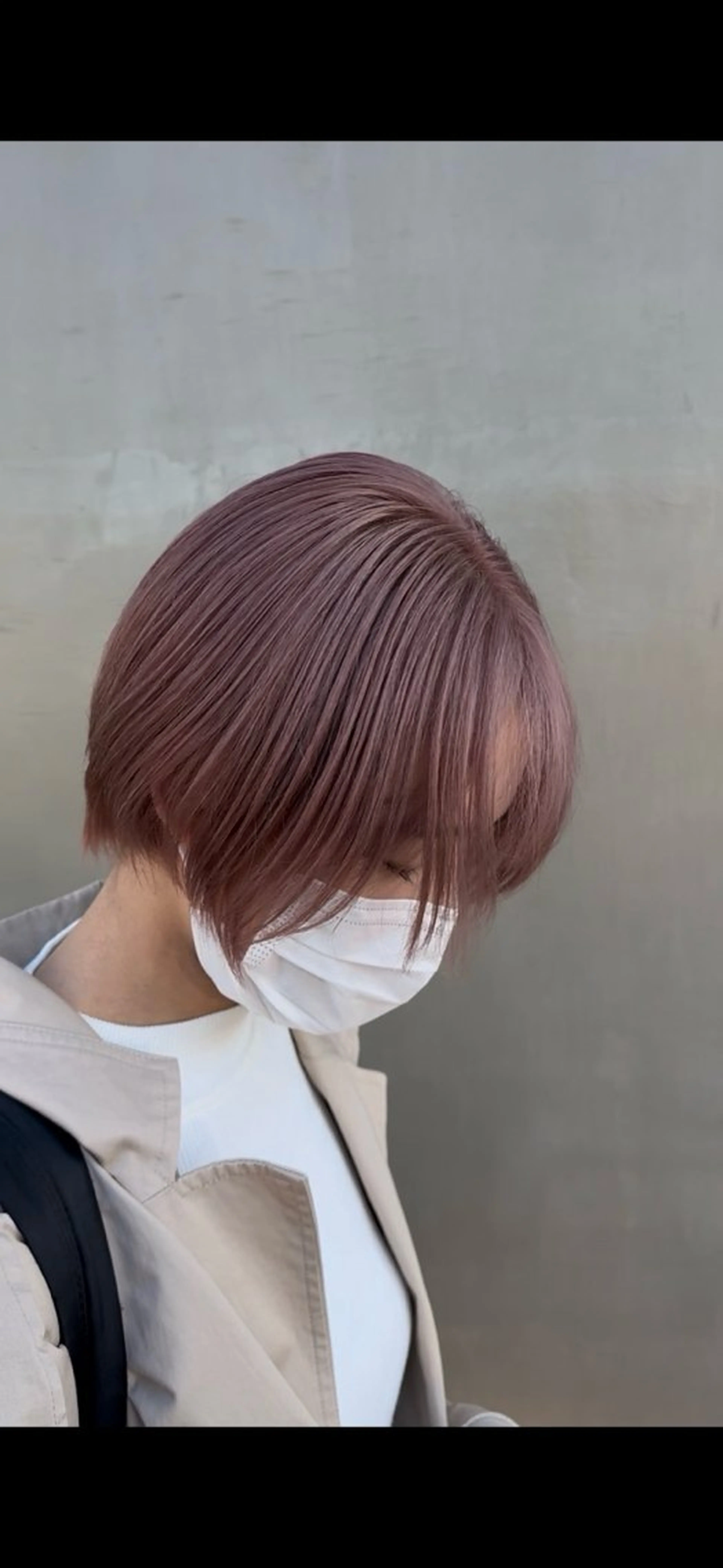 ショート カラー アッシュ ブリーチ ピンクカラー 各務原/カラー/ブリ ーチお任せください!のヘアスタイル