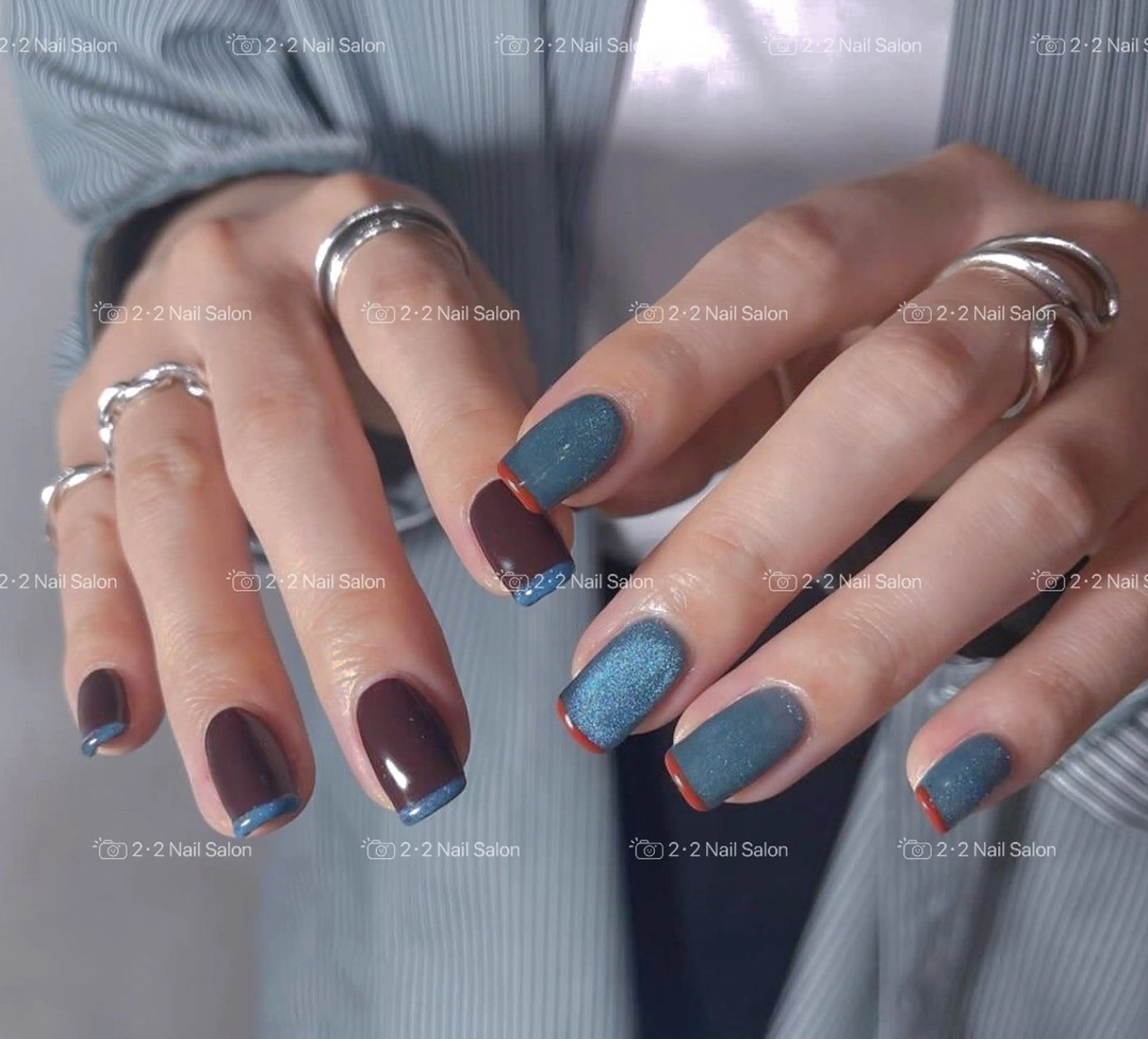 ネイル ハンドネイル 🦋y y Nail 🤍のネイルデザイン