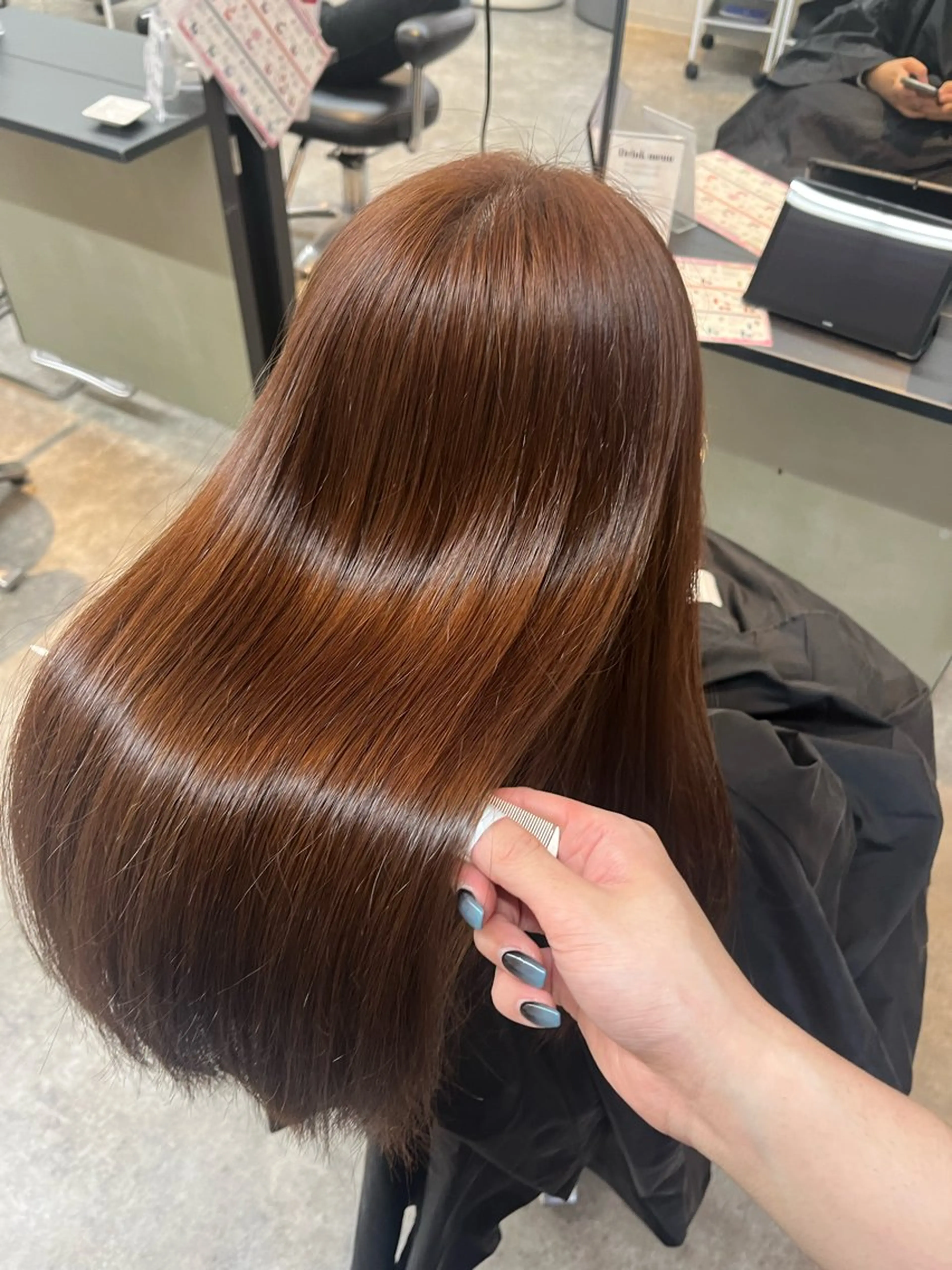 セミロング カラー ブリーチ ダブルカラー ブリーチなしカラー kanato🇰🇷 【札幌韓国ヘア】のヘアスタイル