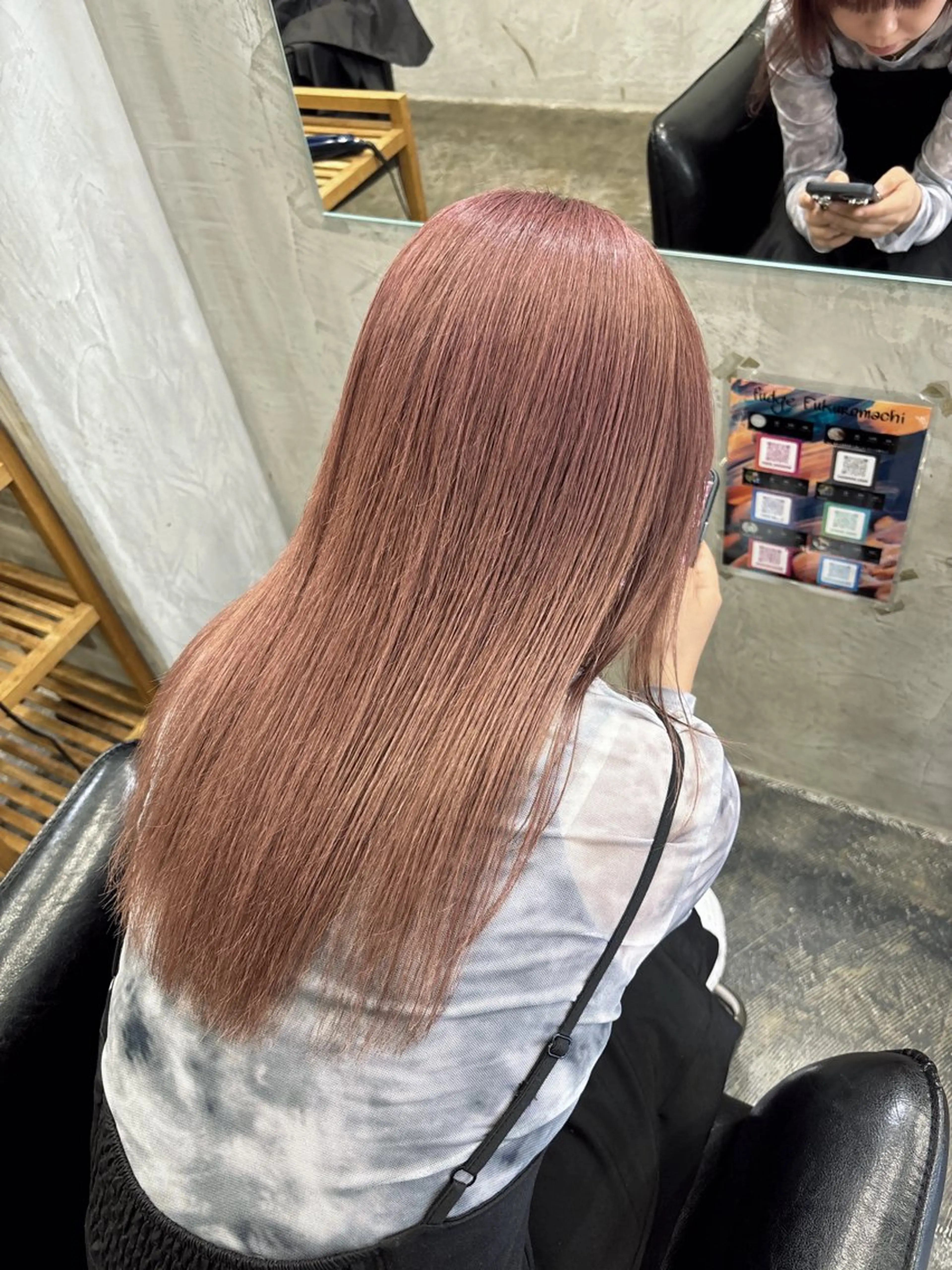 カラー ピンクカラー fudge所属・MaisonHALU 松浦光咲のヘアスタイル