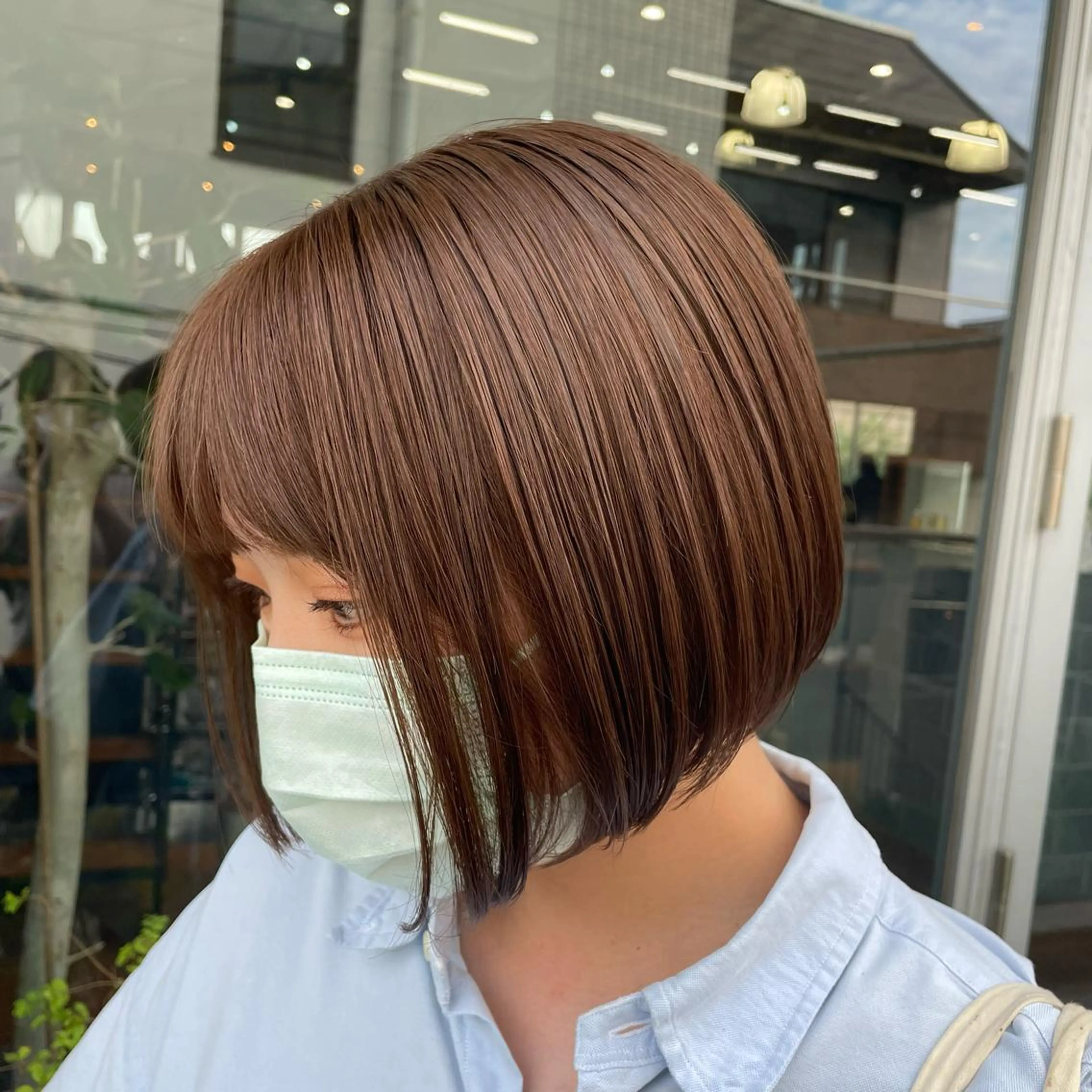 ショート 顔まわりレイヤー🎀 くぼやま　みおのヘアスタイル