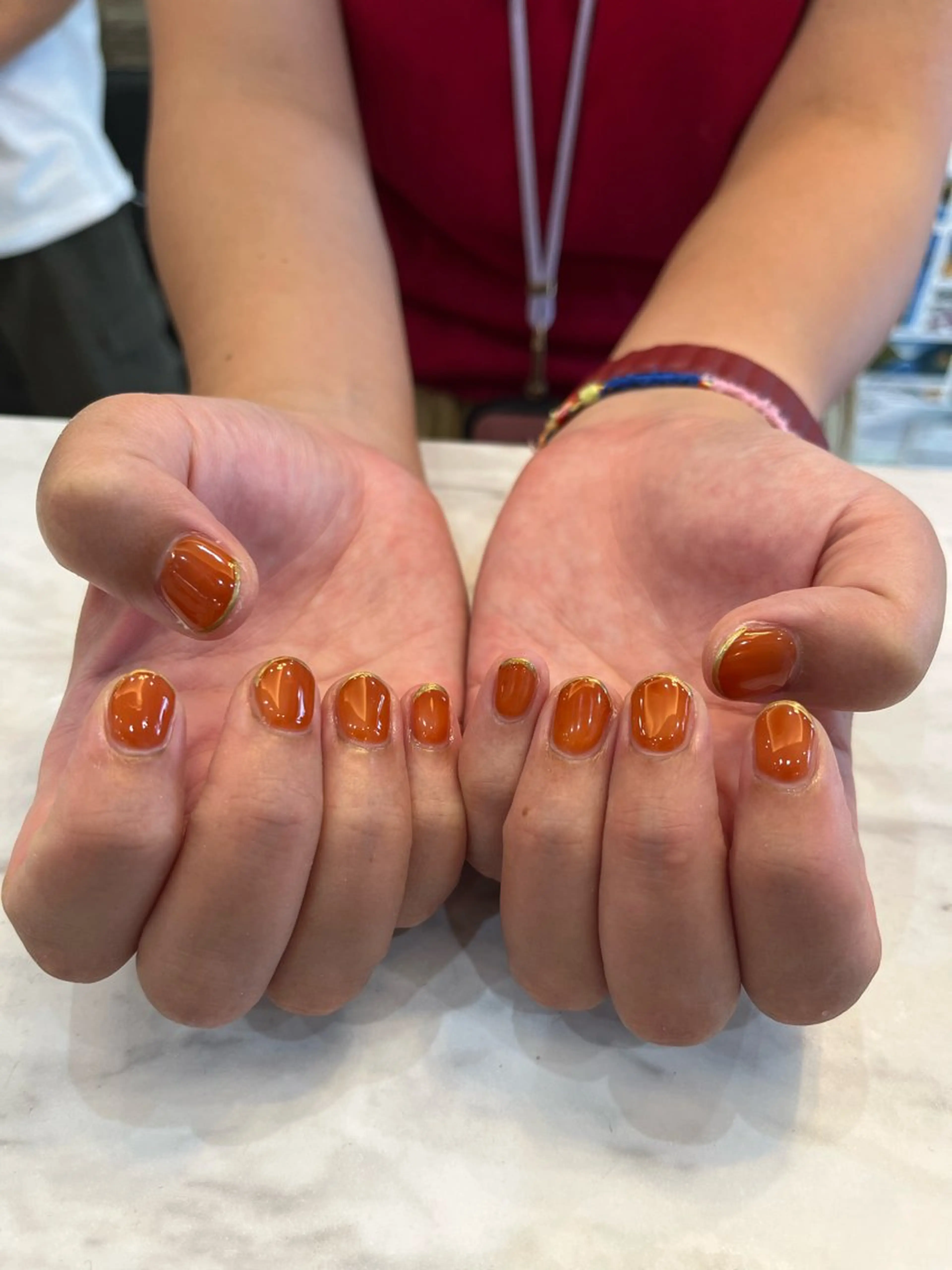 ネイル オレンジ ハンドネイル arl Nail💅日置友梨のネイルデザイン