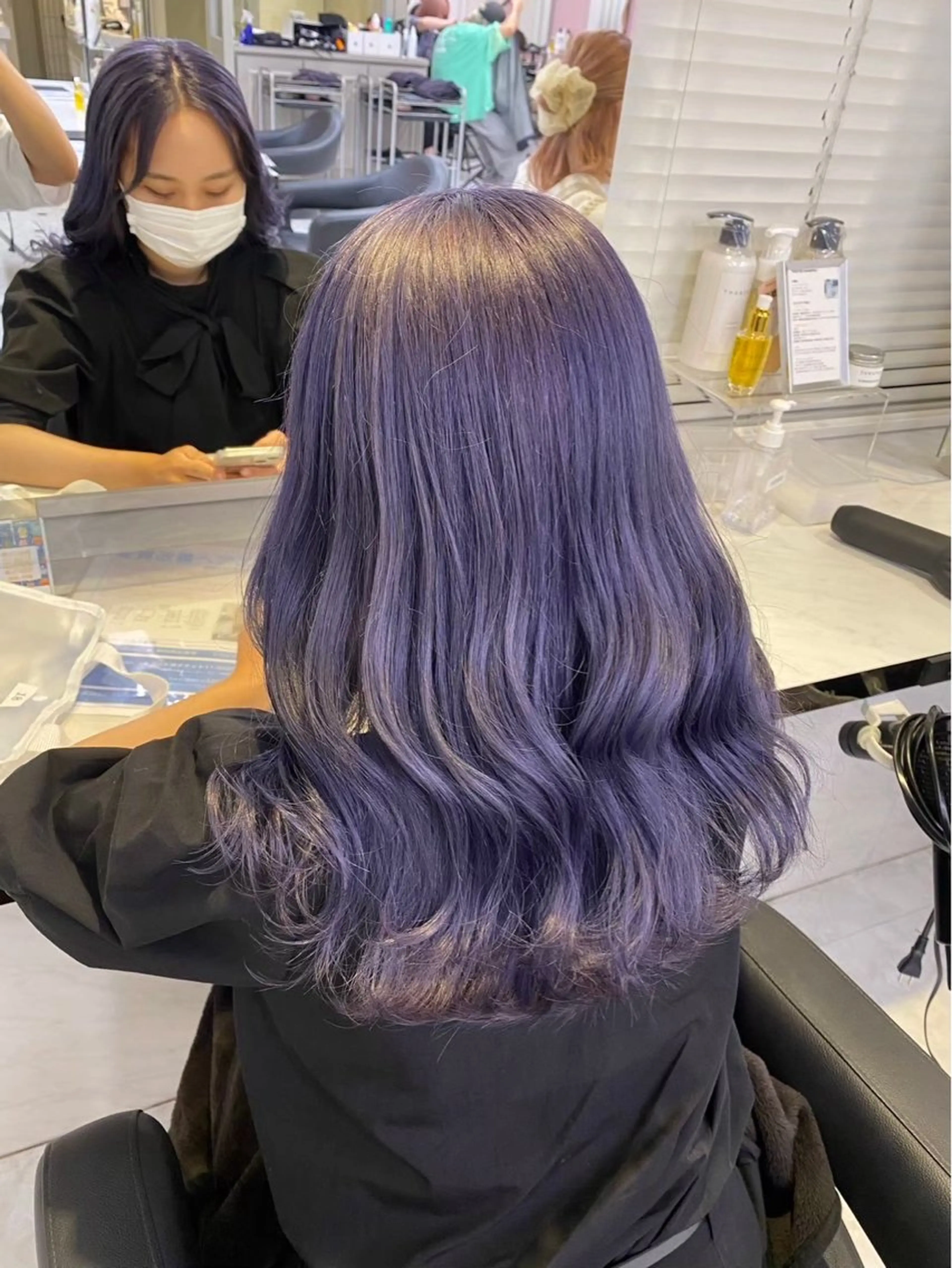 ロング カラー カット ヘアカラー トリートメント 透明感ハイトーン☁️ 斗和🫧天神のヘアスタイル
