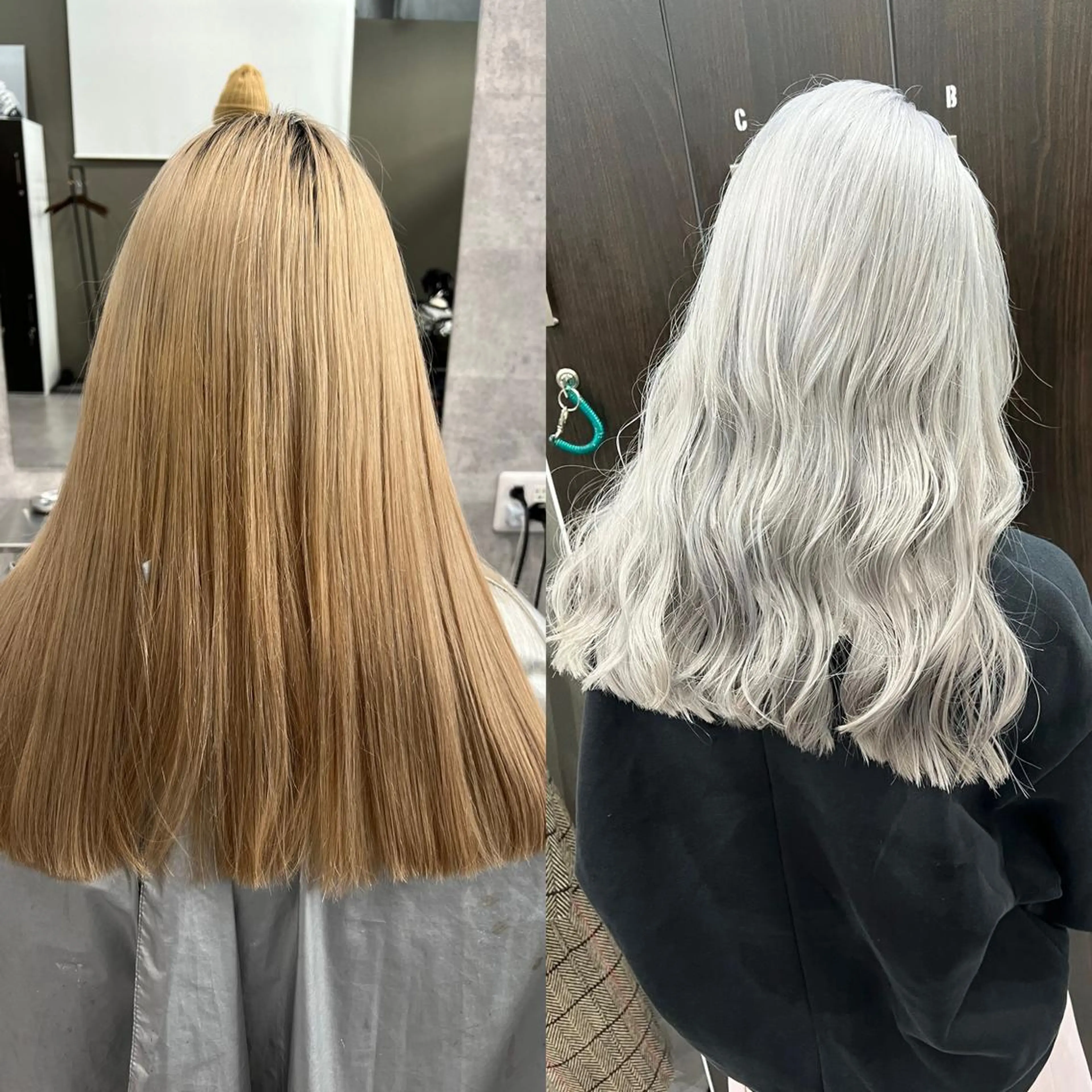 ロング カラー ブリーチ Via officialのヘアスタイル