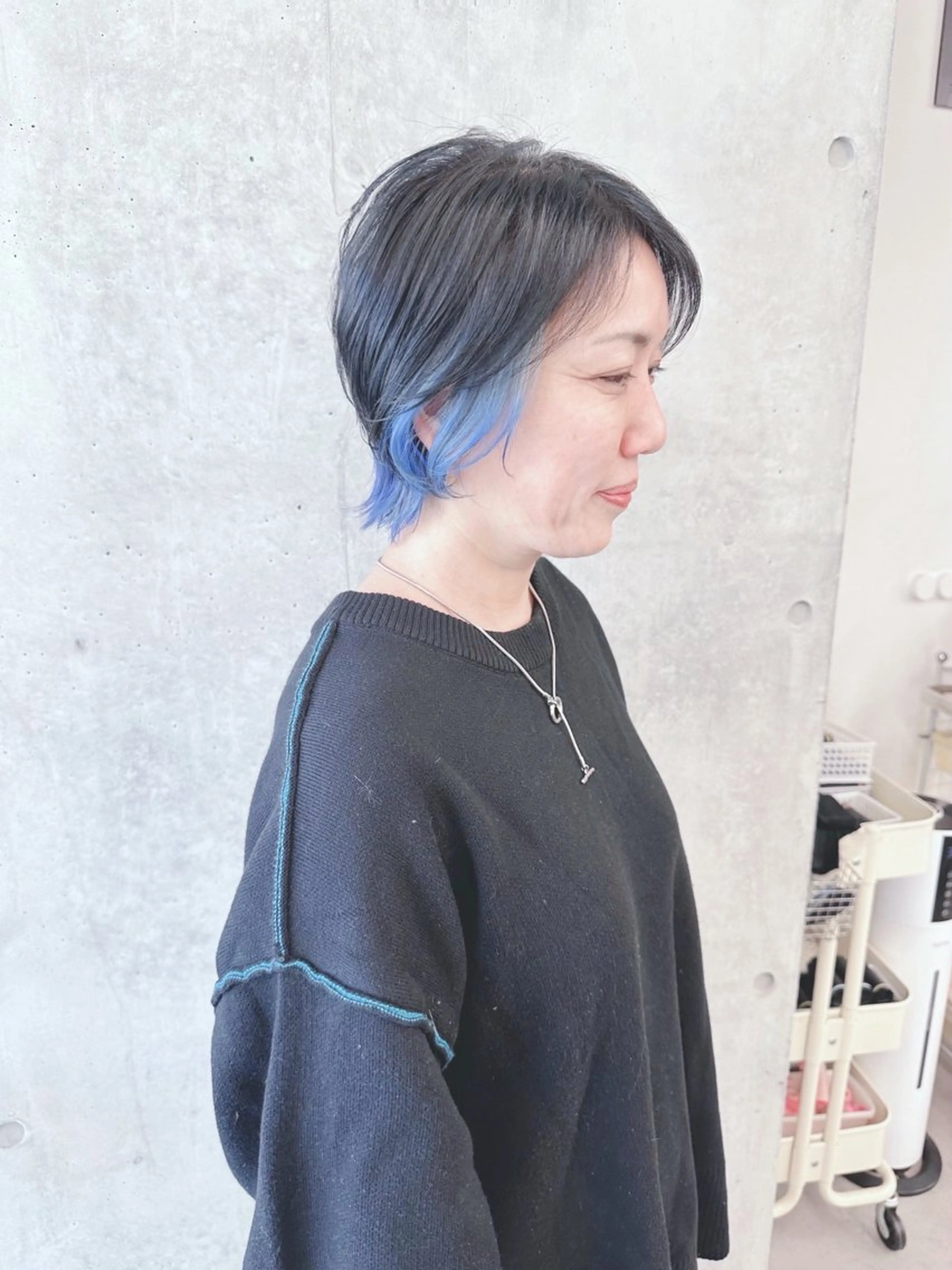 ショート カット とうい/パーマボブ/ くせ毛/丸みボブのヘアスタイル