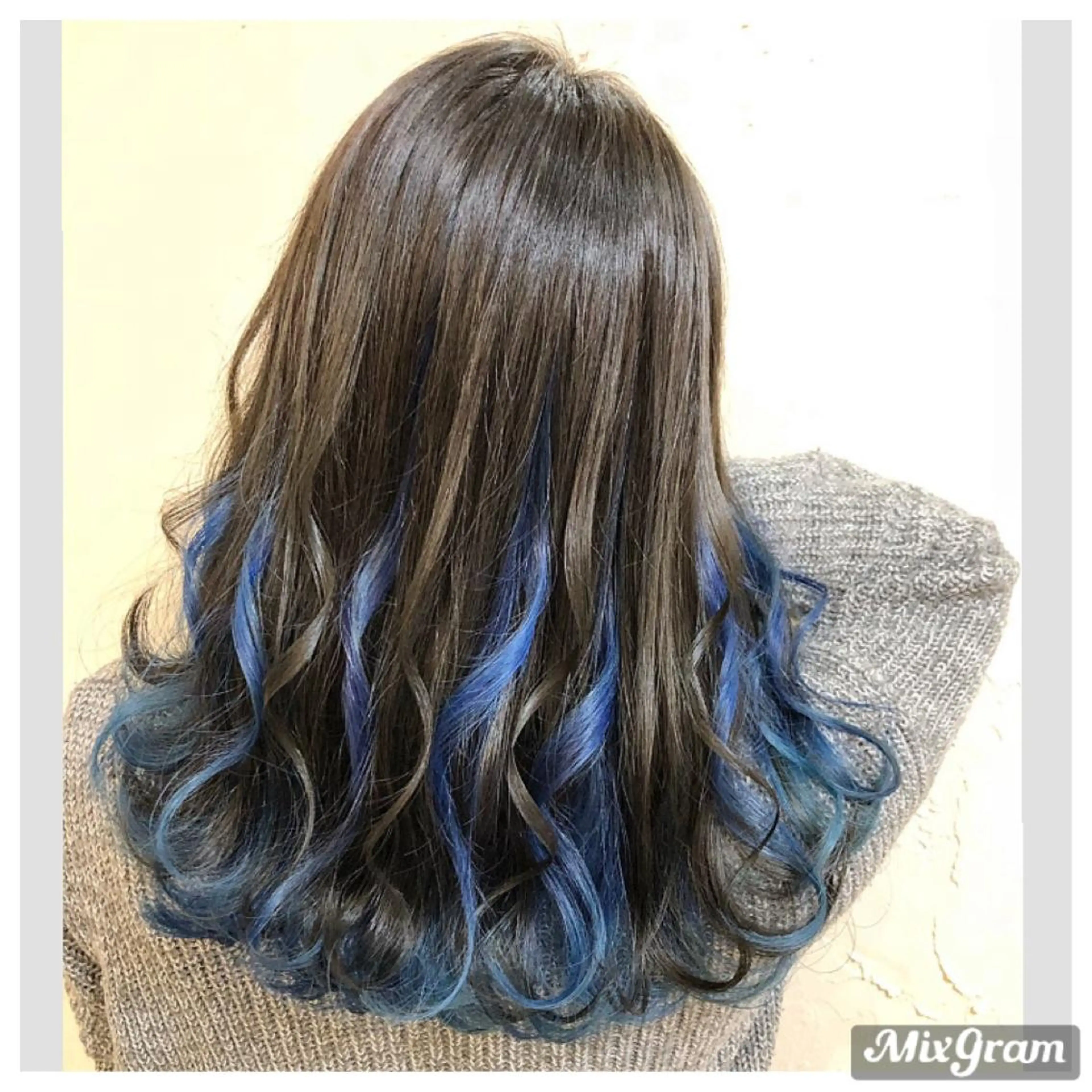 セミロング ヘアカラー 高山 滉太のヘアスタイル