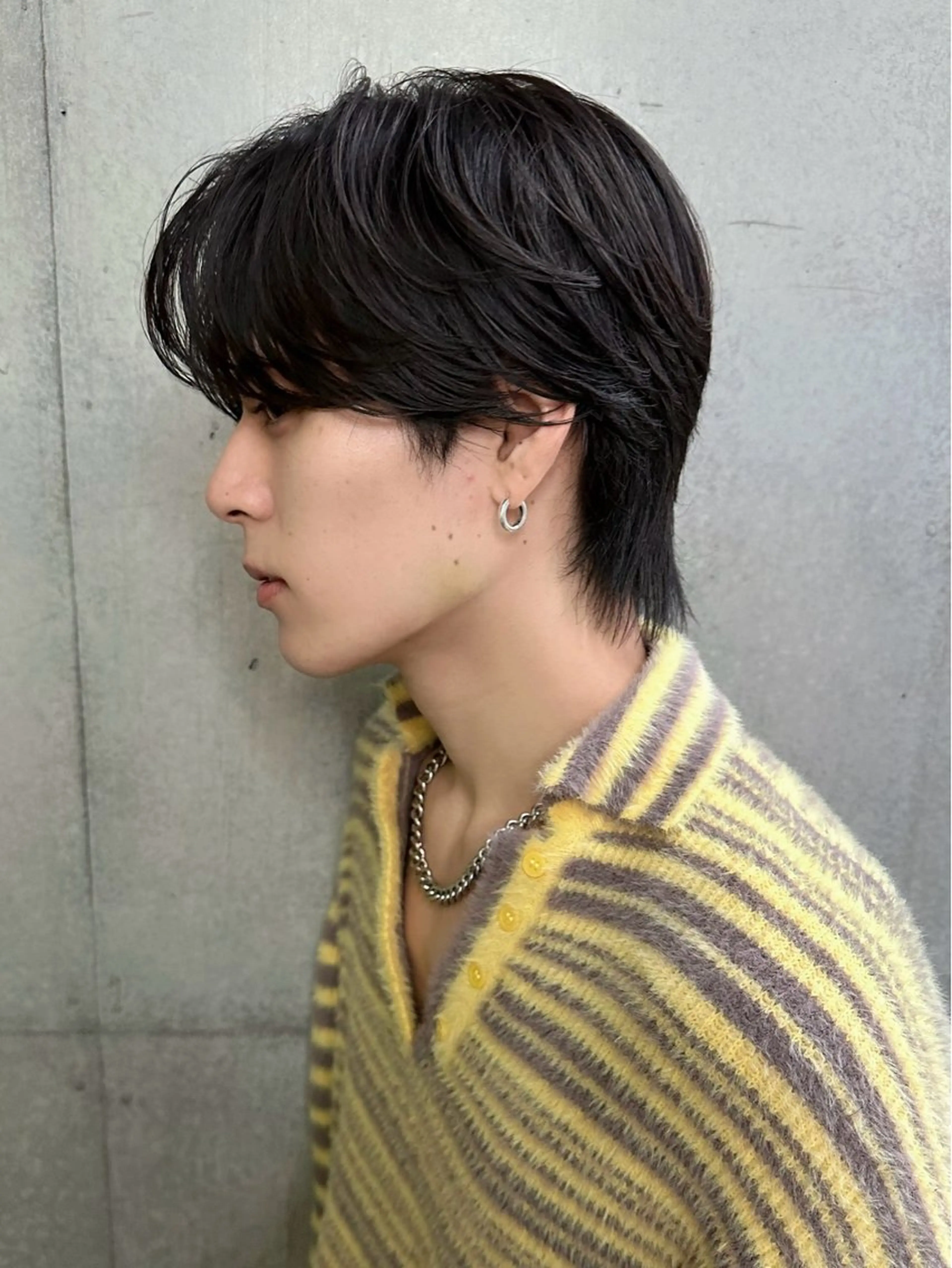 メンズ 切りっぱなしボブ/ 小顔ボブNANAのヘアスタイル
