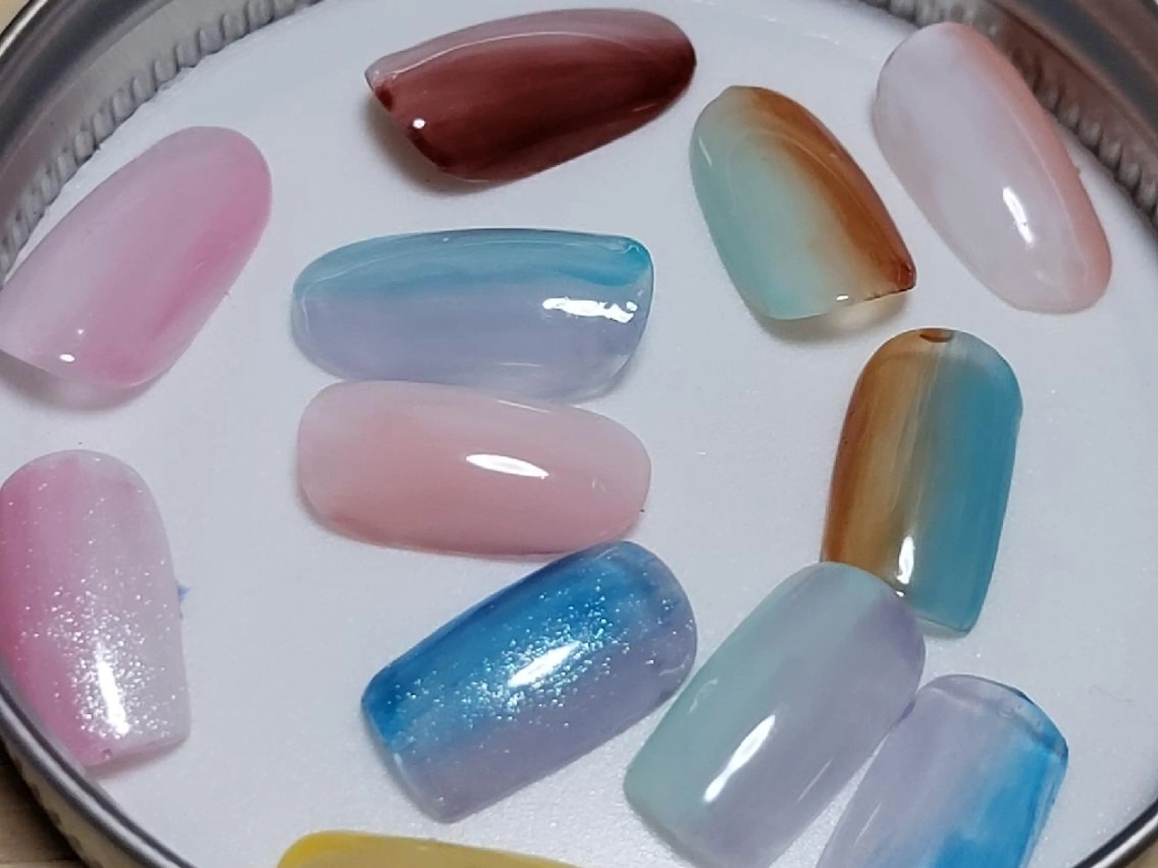 ネイル オーロラネイル グラデーション nail イロドリのネイルデザイン