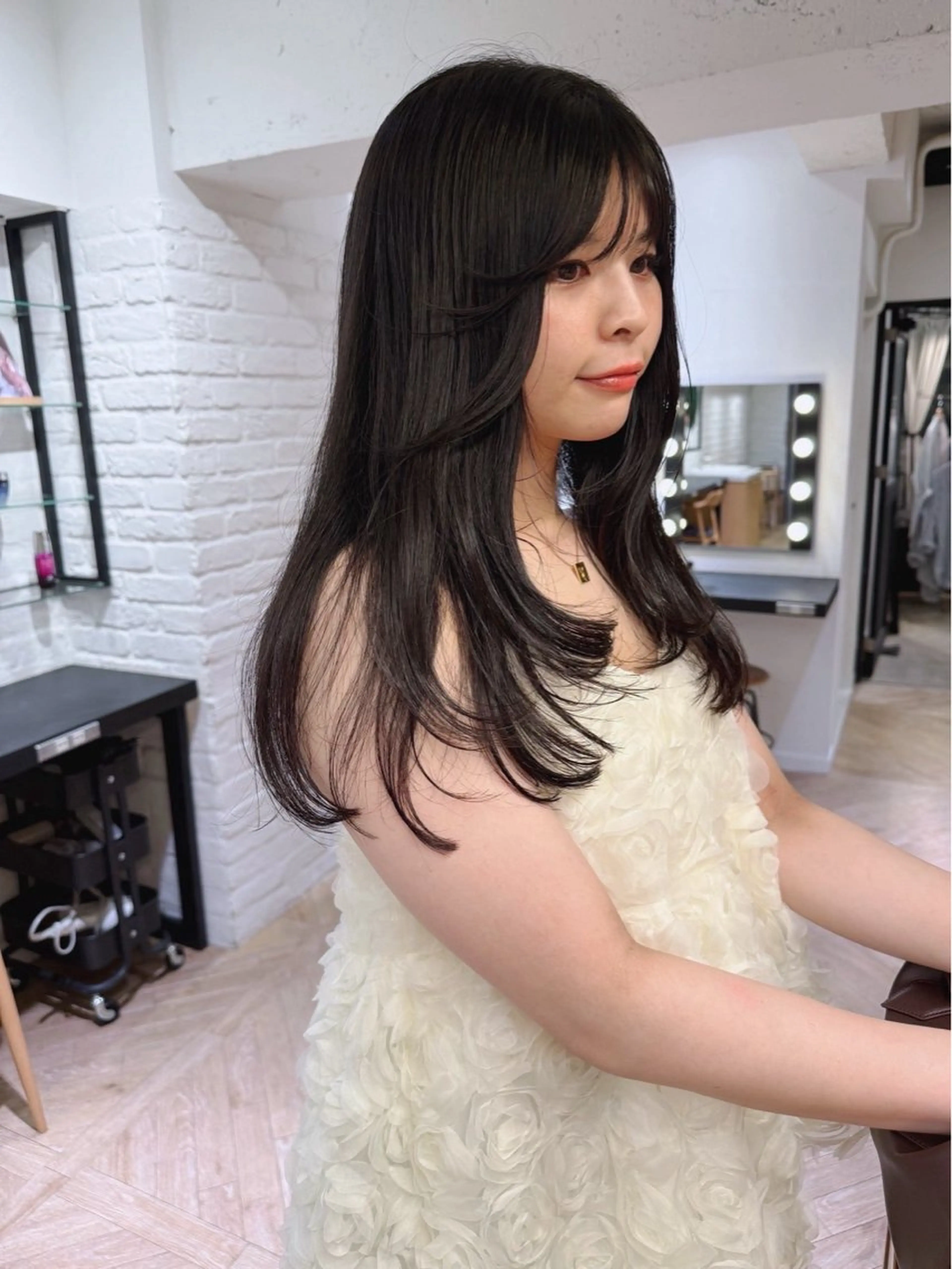ロング カラー 透明感カラー 髪質改善 カット ヘアカラー トリートメント レイヤーカット/暖色 カラー/mao🎀のヘアスタイル