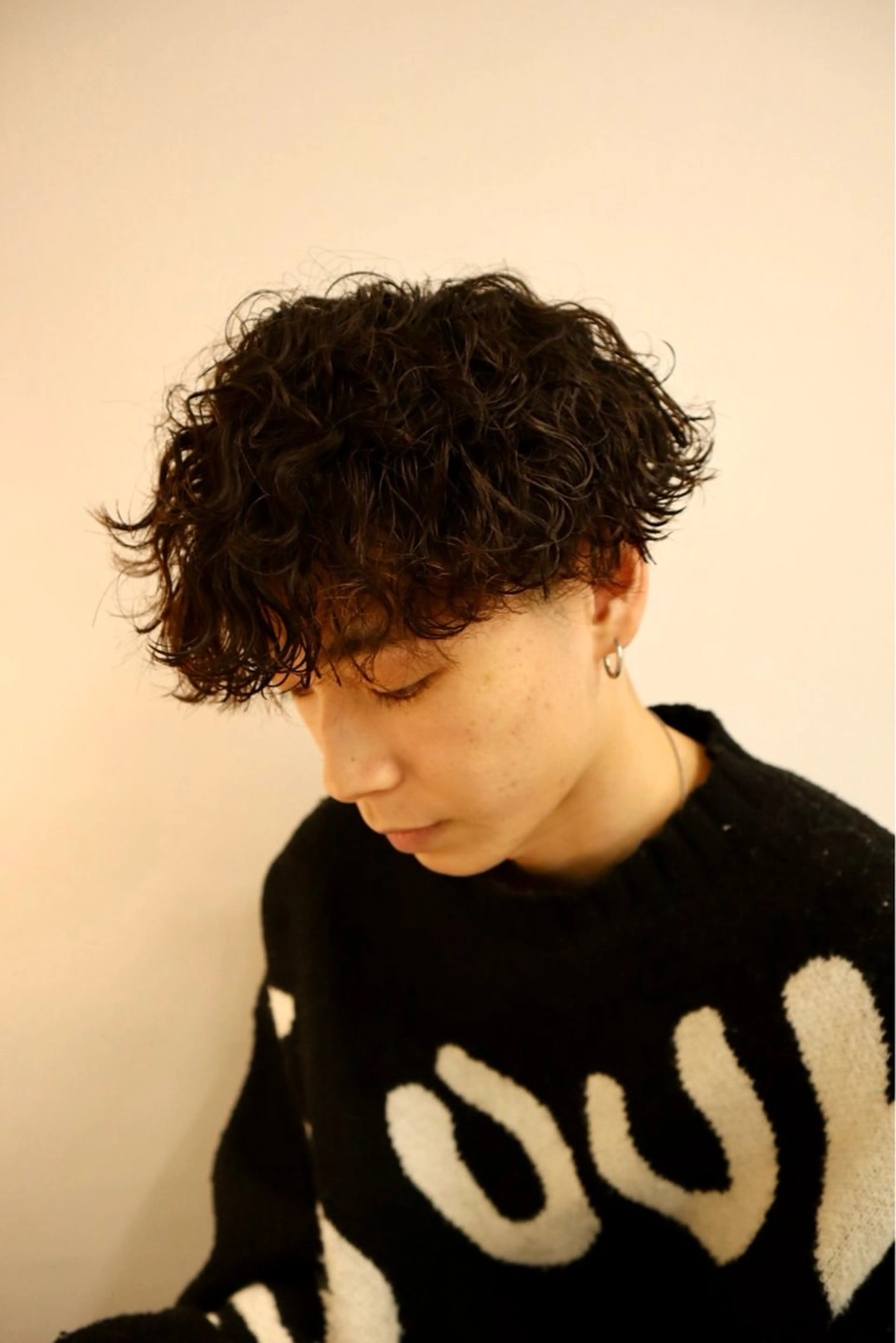 ショート パーマ メンズ カット パーマ トリートメント ヘアセット メンズ特化   西野 晴紀のヘアスタイル