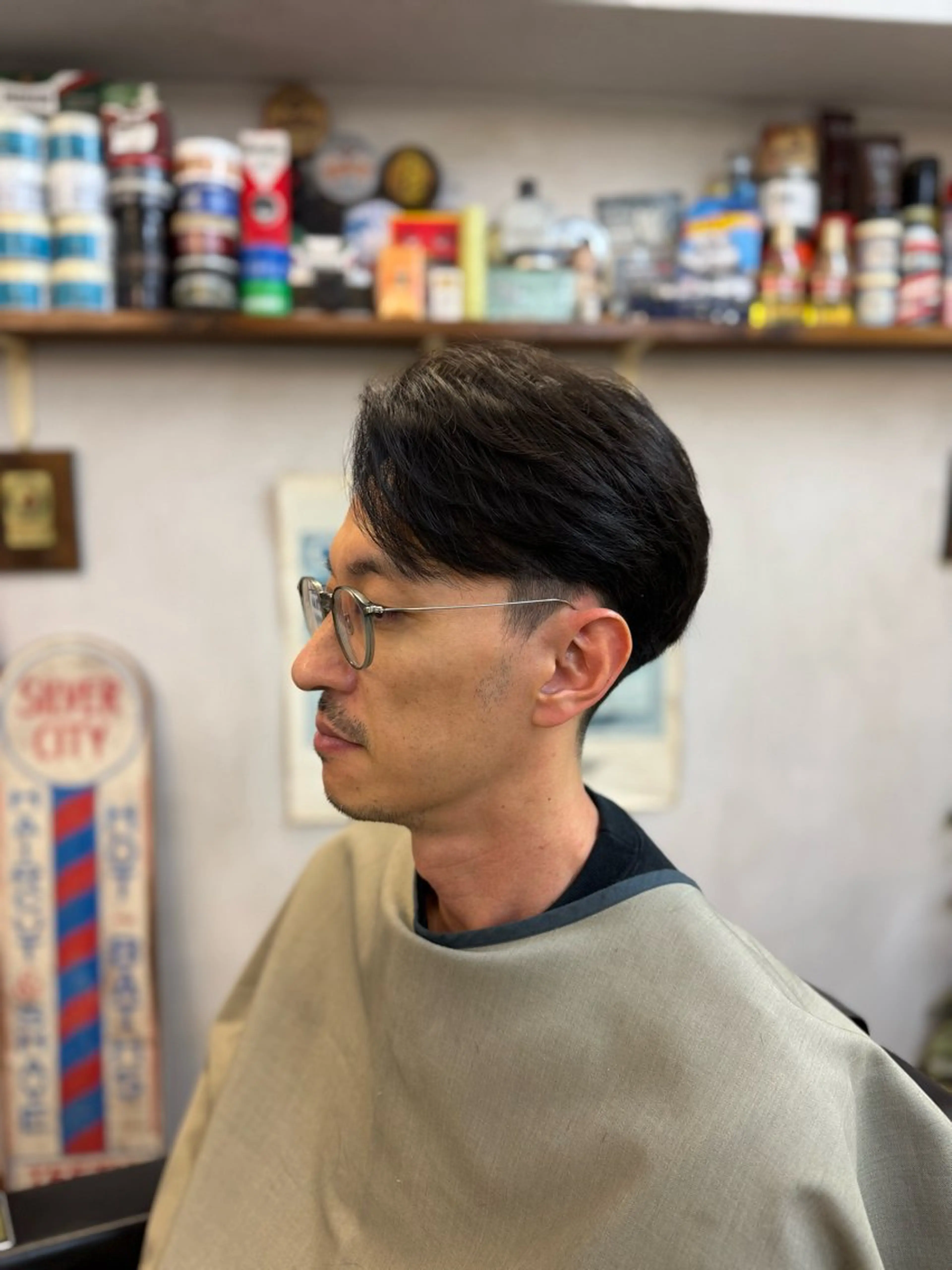 ショート パーマ メンズ カット パーマ barber　shop KING所属・💈メンズ　床屋💈 似合わせ💈春日井のヘアスタイル