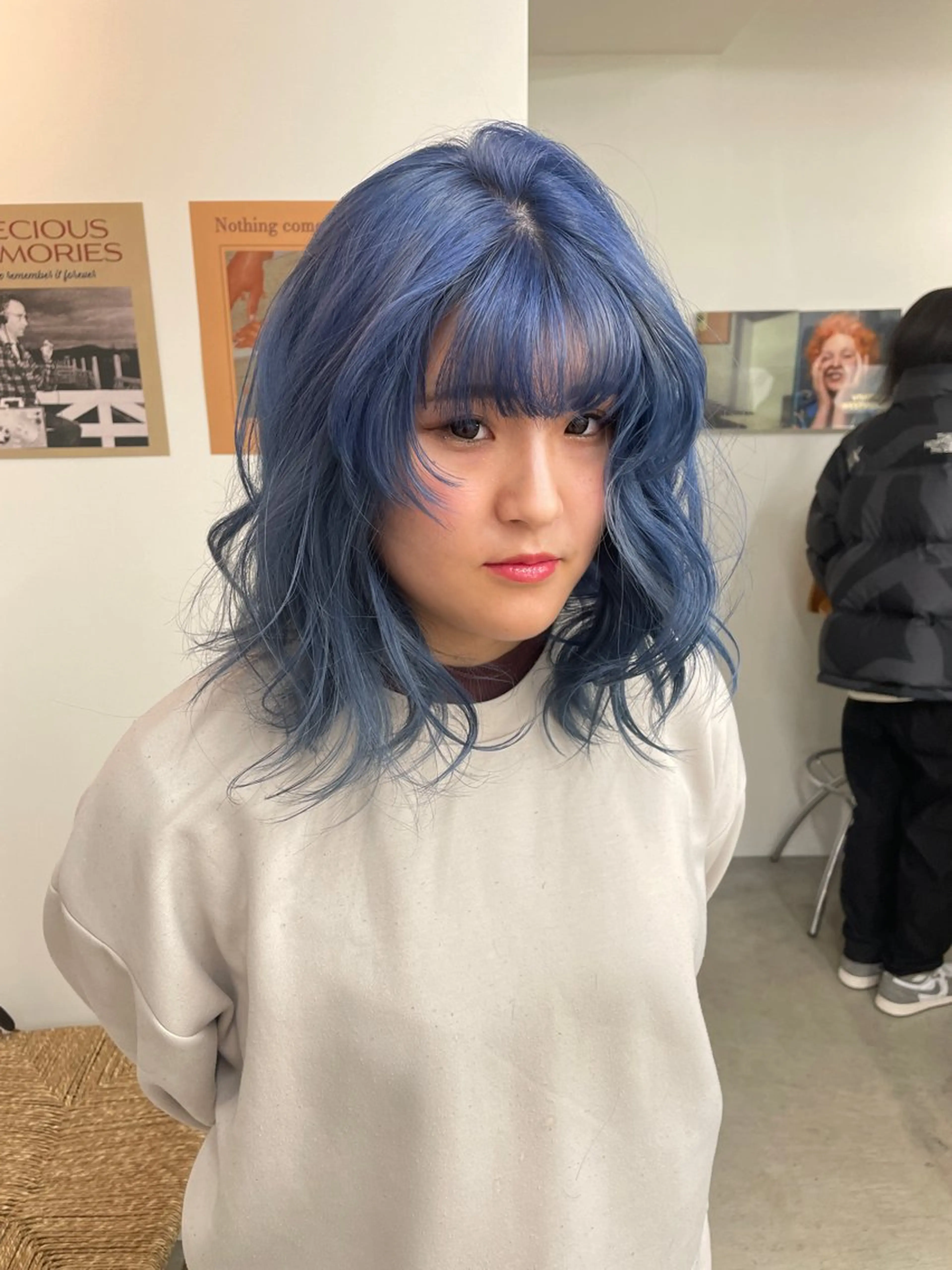 ミディアム カラー tonari所属・ブリーチモデル/ カットモデル/Riaのヘアスタイル