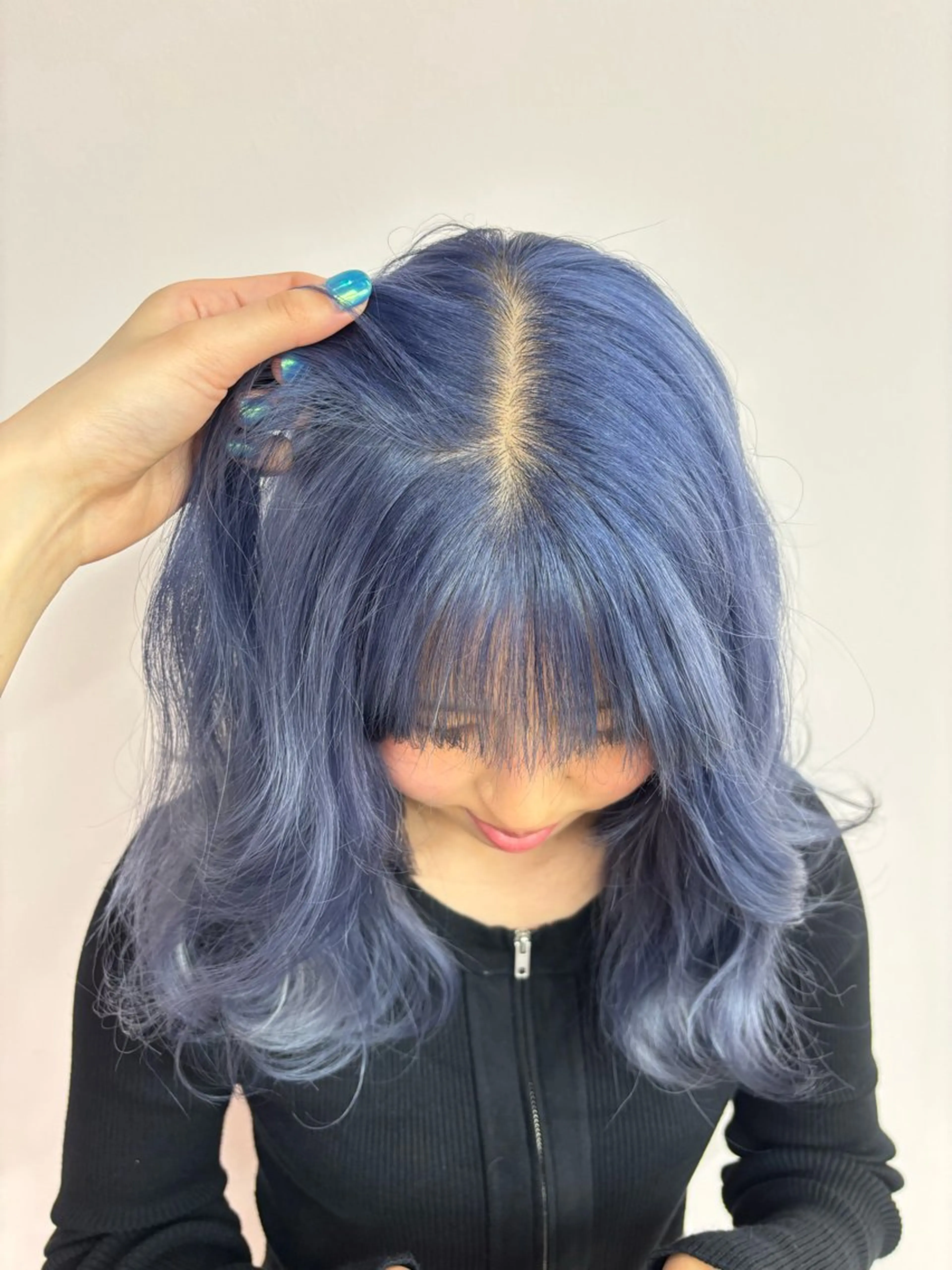 ミディアム カラー ヘアカラー 田中麻鈴/ハイトーン /ミルクティーのヘアスタイル