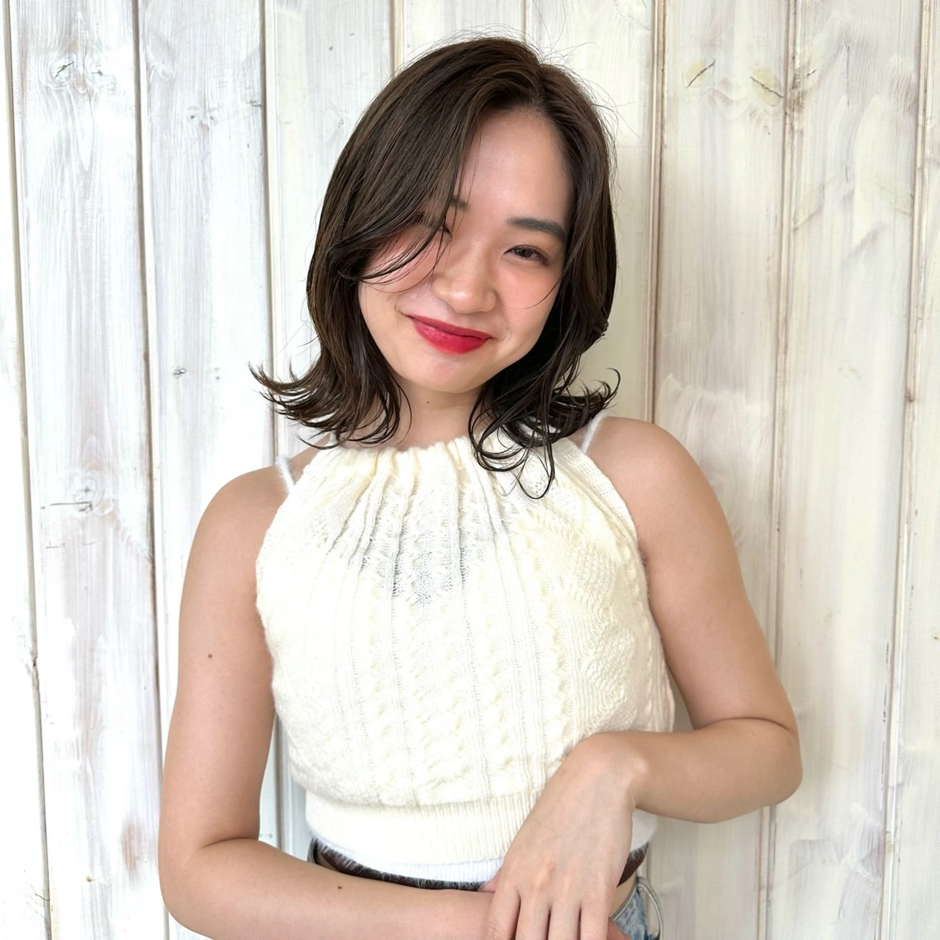 ミディアム カラー ヘアアレンジ 原宿/似合わせ/髪質 改善/レイヤー/優希のヘアスタイル