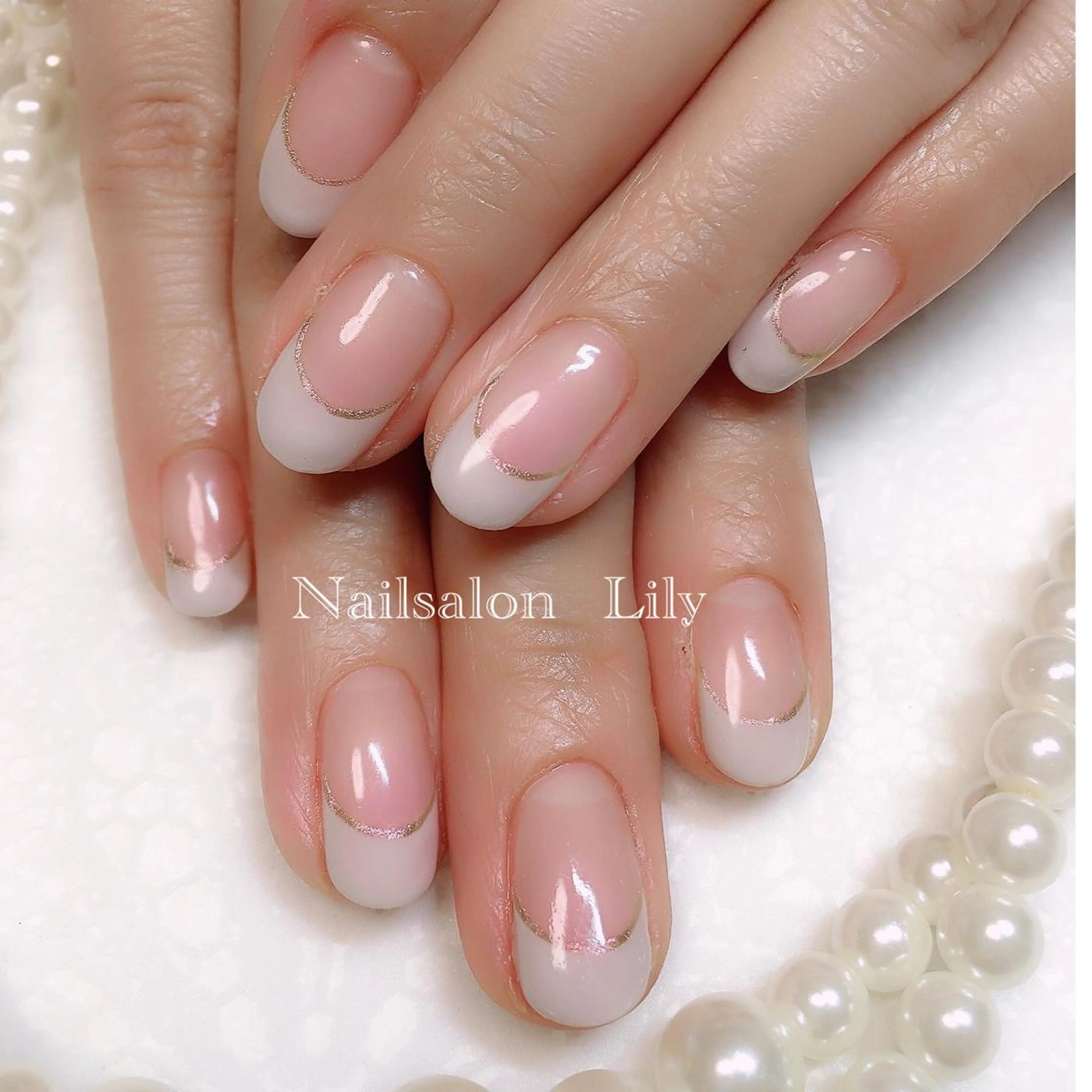 ネイル フレンチネイル シンプルネイル Nailsalon Lilyのネイルデザイン