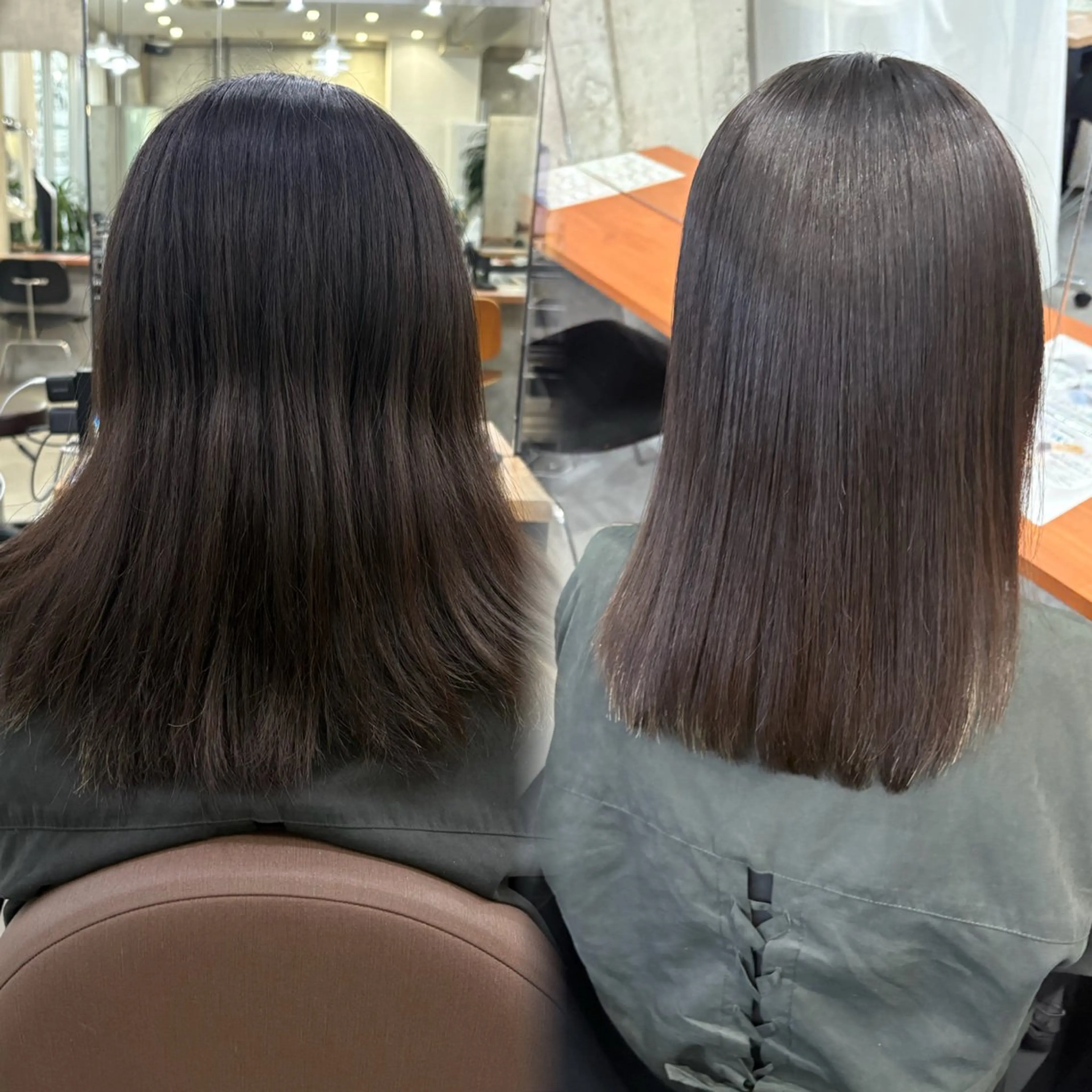 セミロング 縮毛矯正 トリートメント 髪質改善／縮毛矯正 関根青葉のヘアスタイル